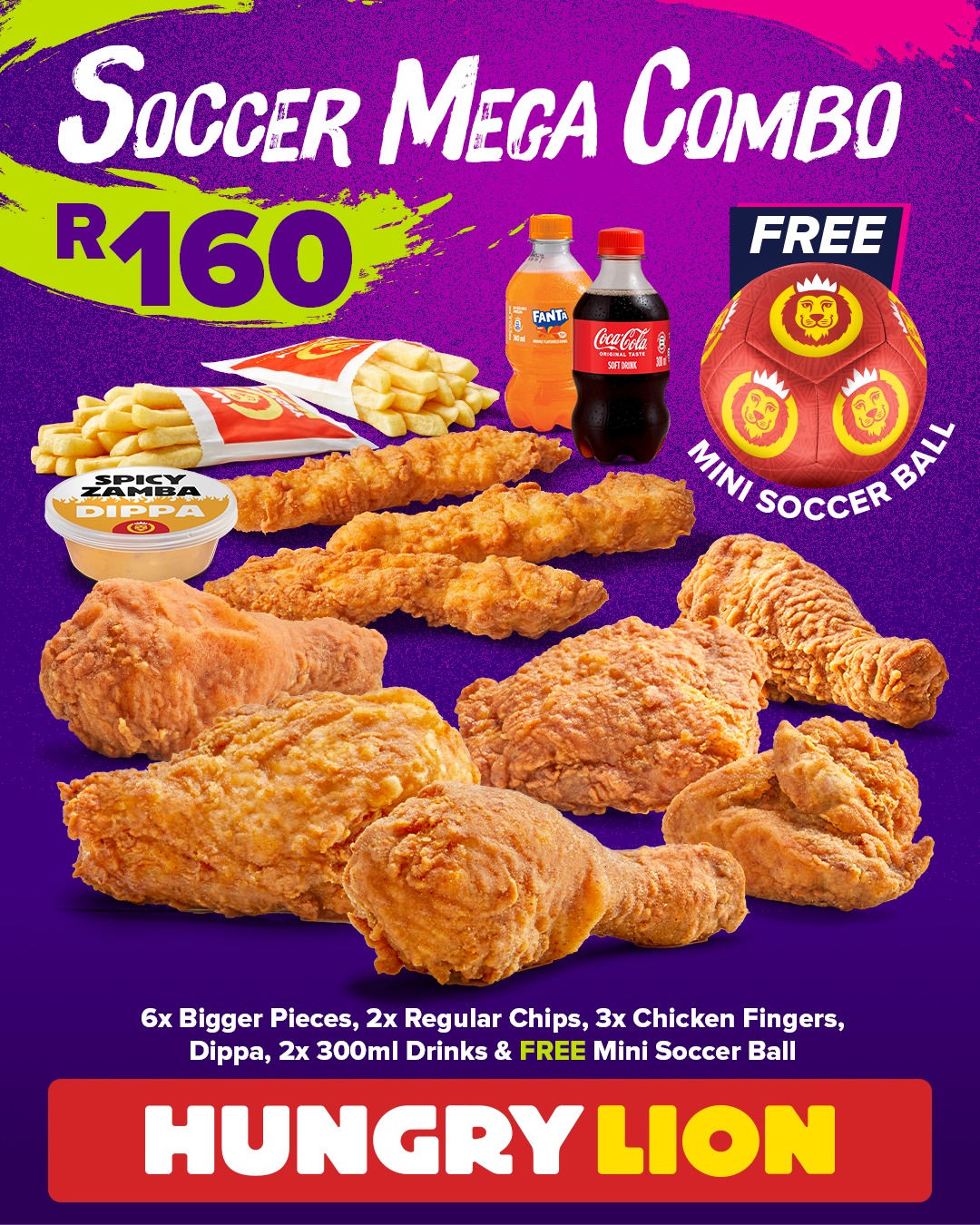Hungry Lion Facebook ad: Score yourself something extra!