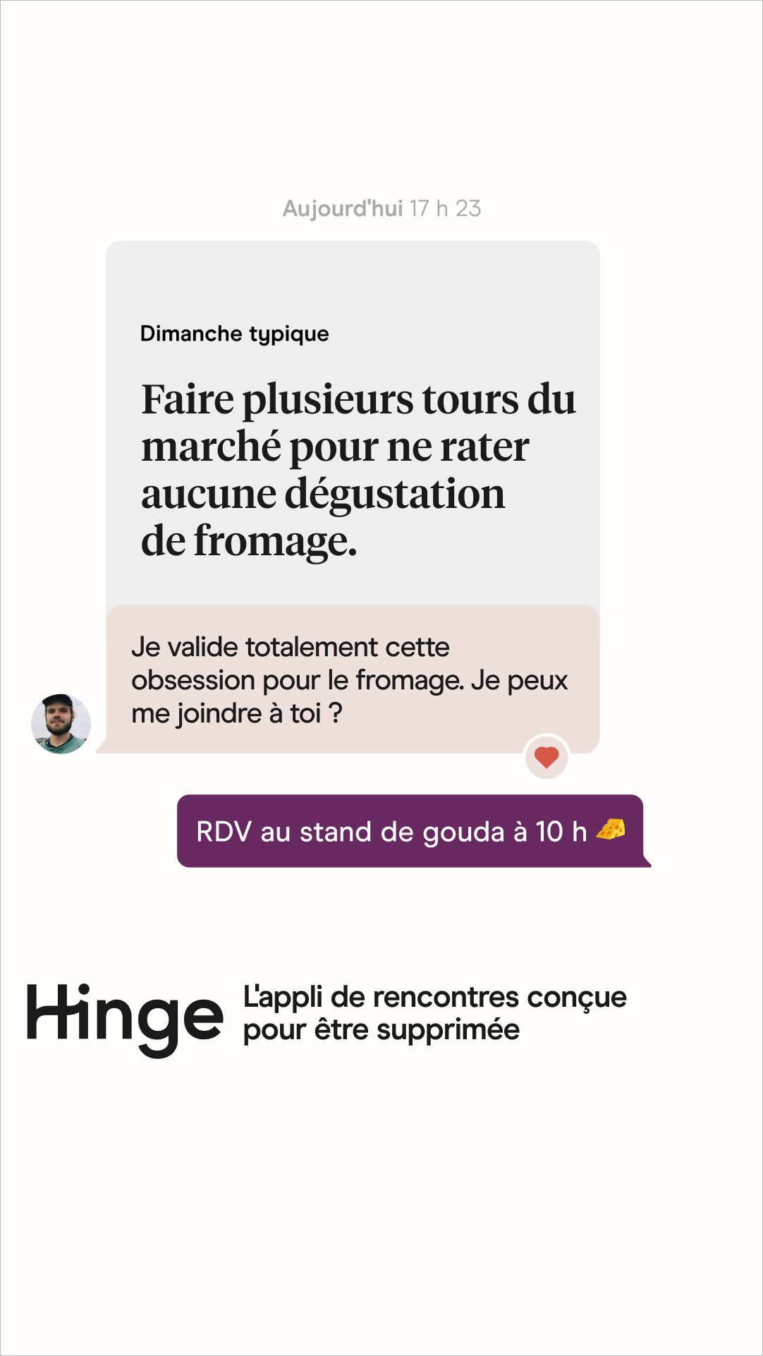 Hinge Facebook ad