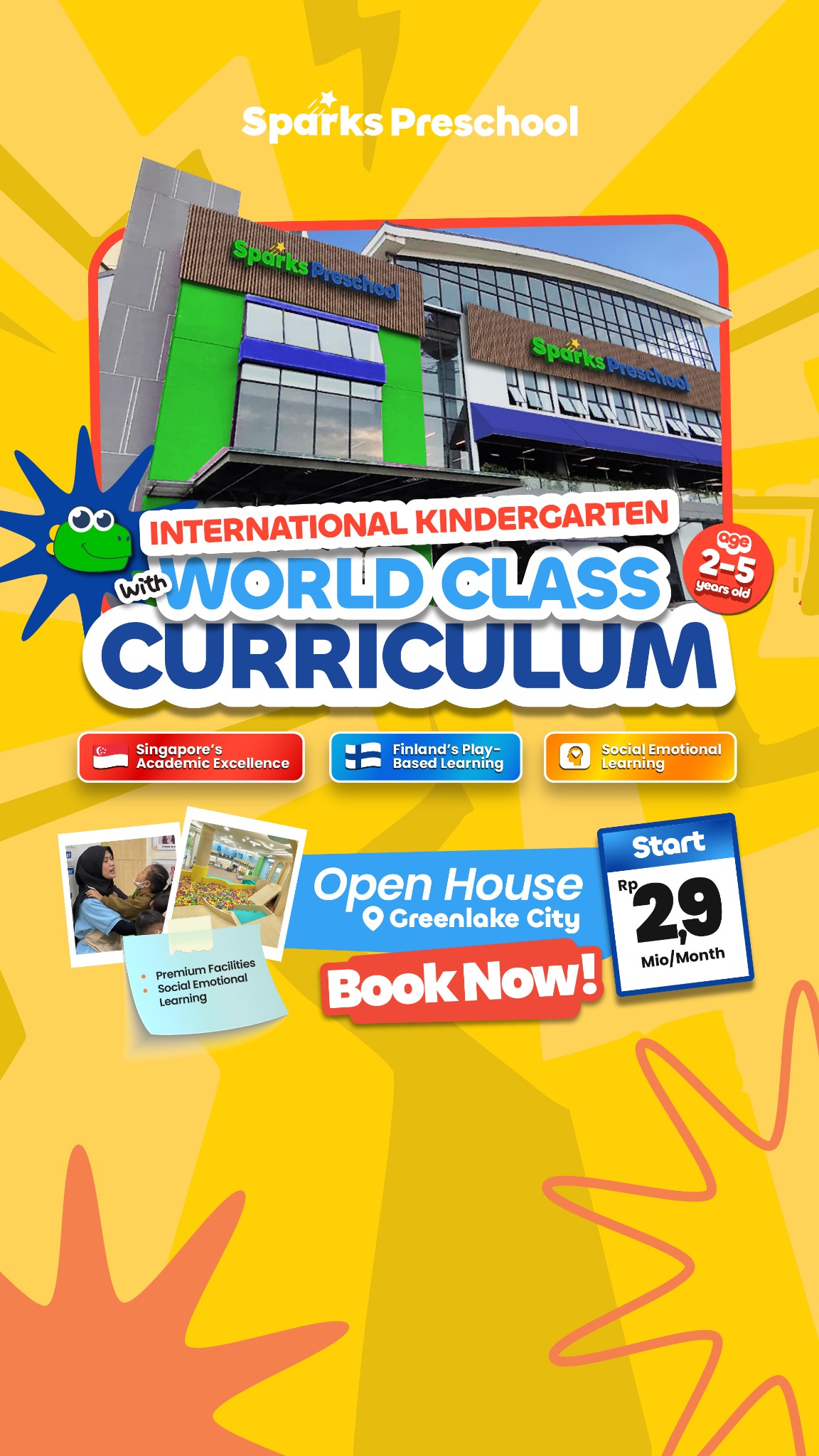 Sparks Preschool Facebook ad