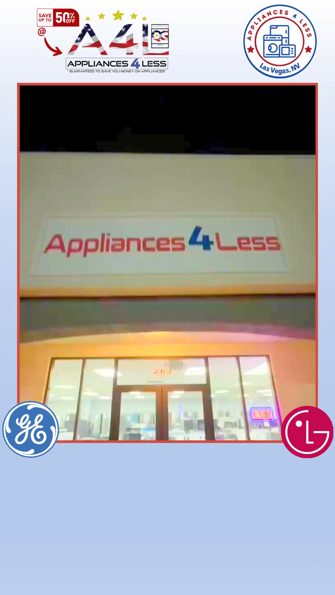 Appliances 4 Less Las Vegas Facebook ad: Quality Without the Hefty Price Tag