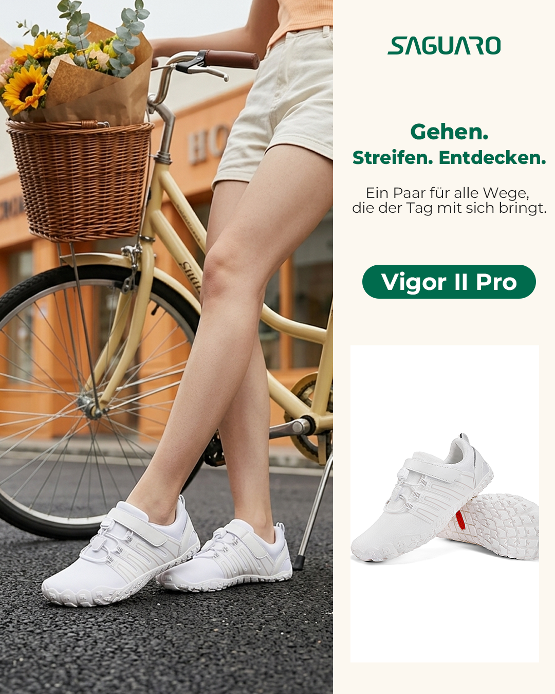 Saguaro De Facebook ad: Gehen. Streifen. Entdecken., Vigor II Pro