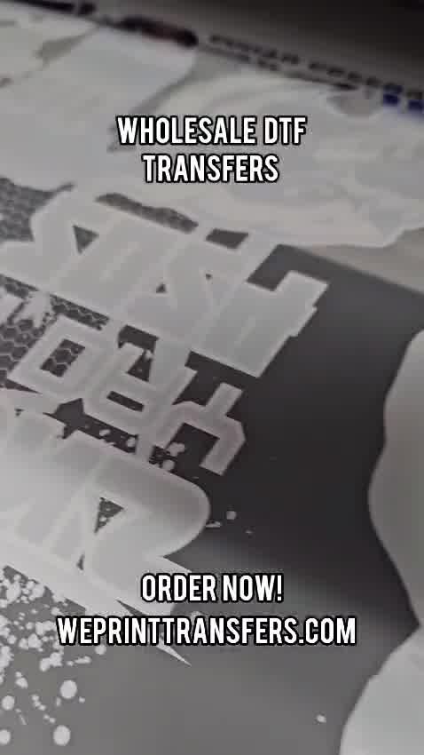 We Print Transfers Facebook ad: Buy Custom DTF Transfers