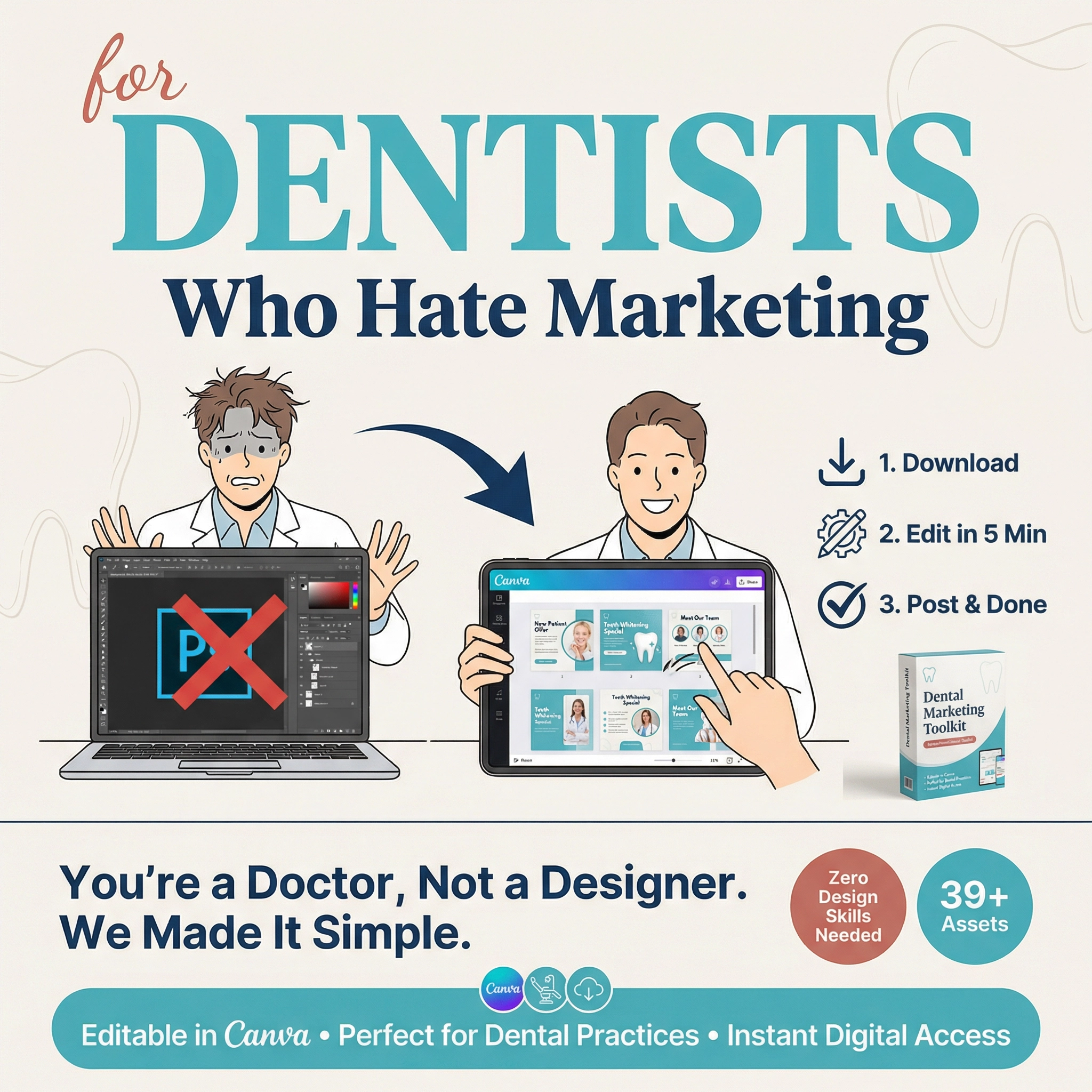 Ultimate Notion Planner Facebook ad: The Complete Dental Business Toolkit