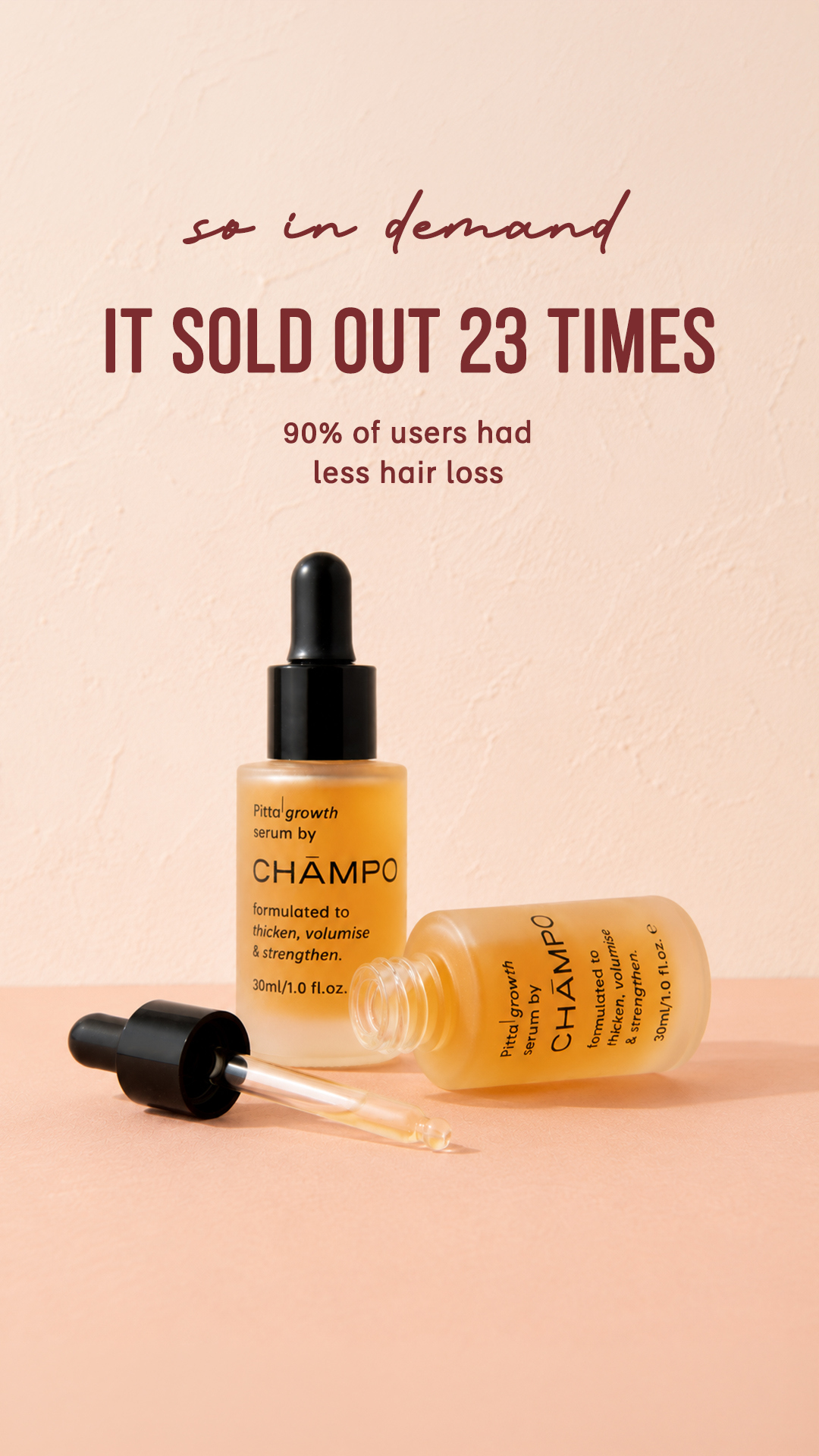 Chāmpo Haircare Facebook ad