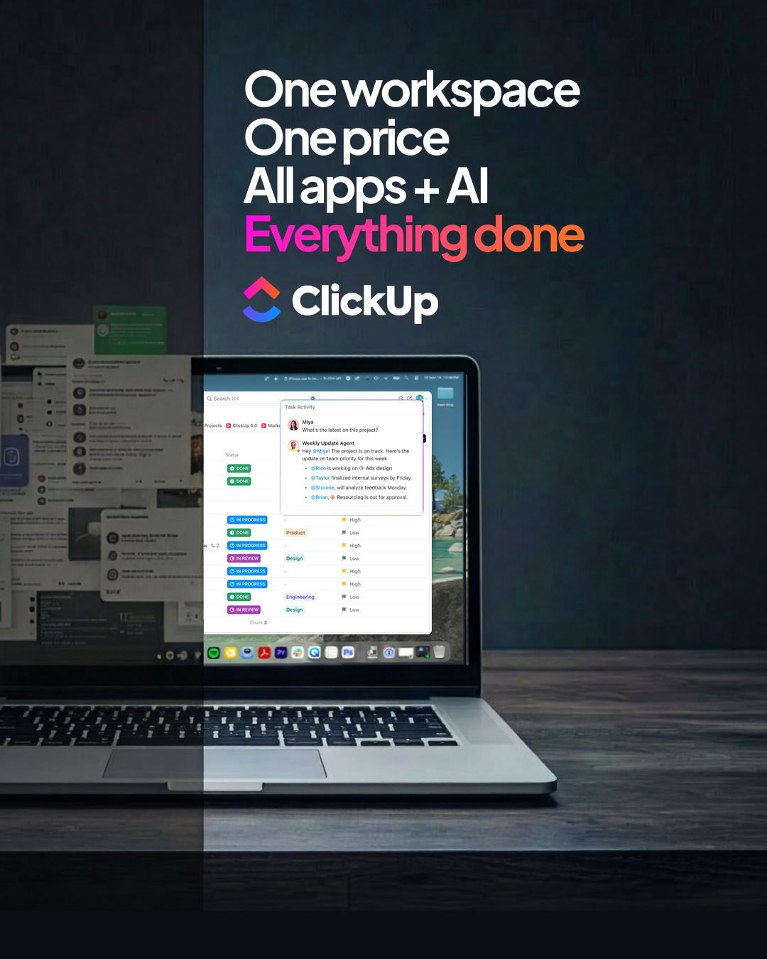 ClickUp Facebook ad