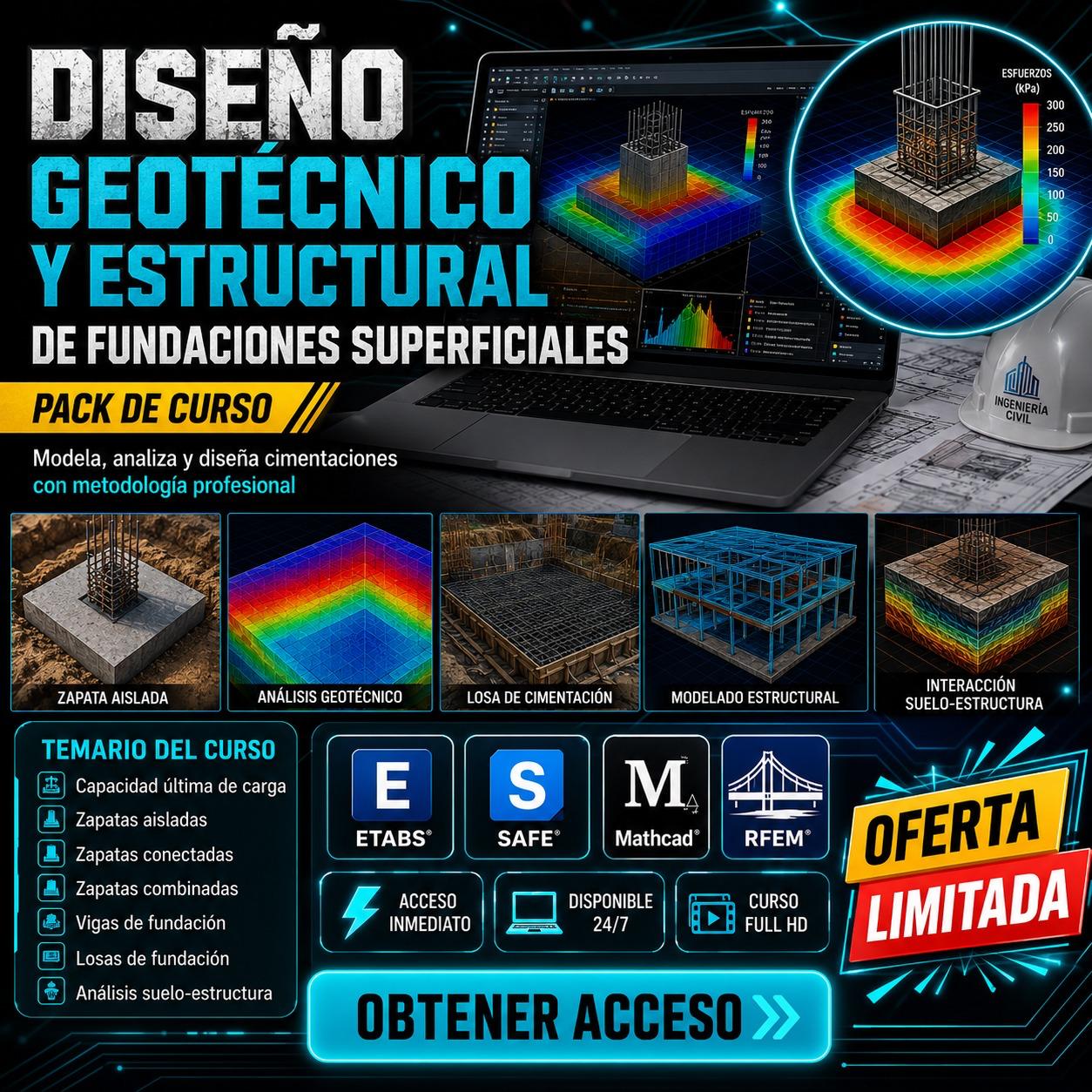 Autodidactas Latam Facebook ad: DISEÑO GEOTECNIO FUNDACIONES
