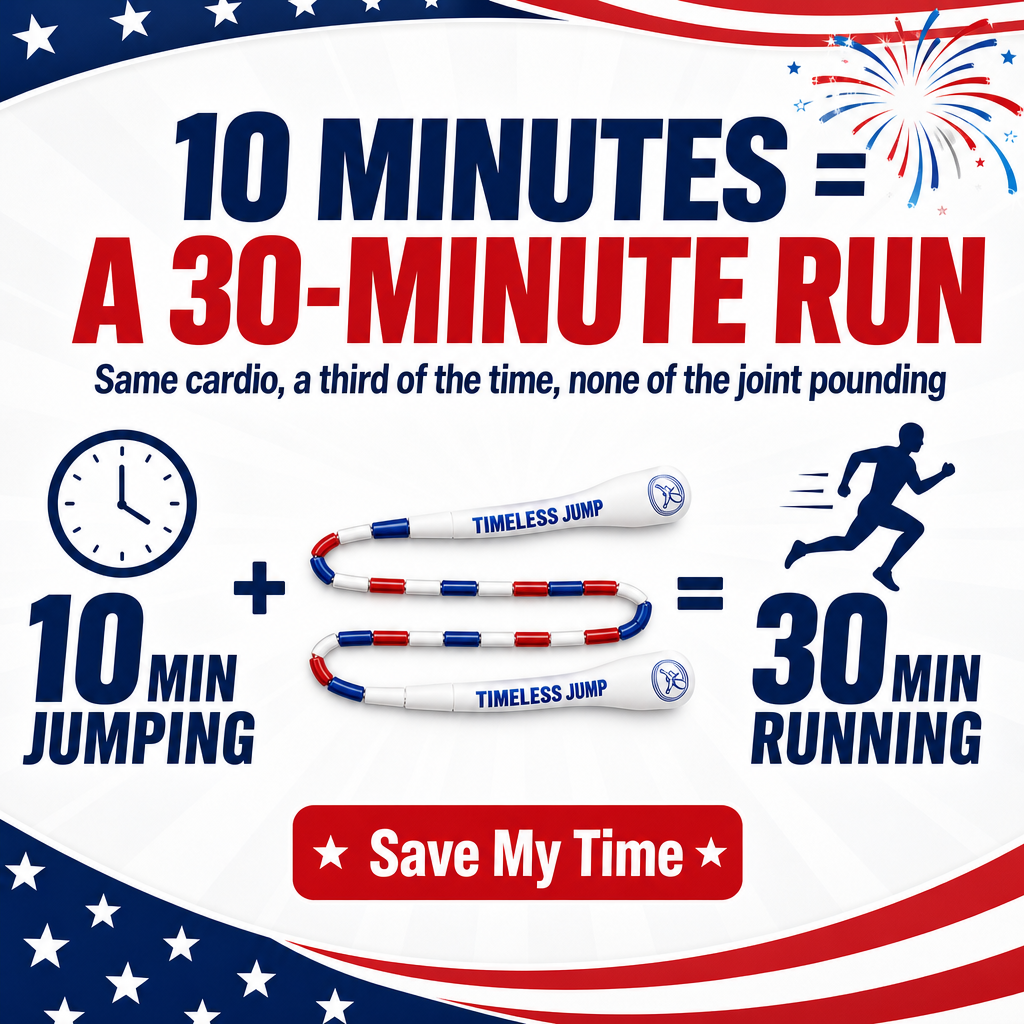 Timeless Jump Facebook ad: 4th of July Sale, Buy 1 Get 1 FREE