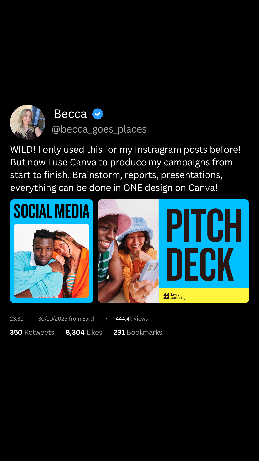 Canva Facebook ad