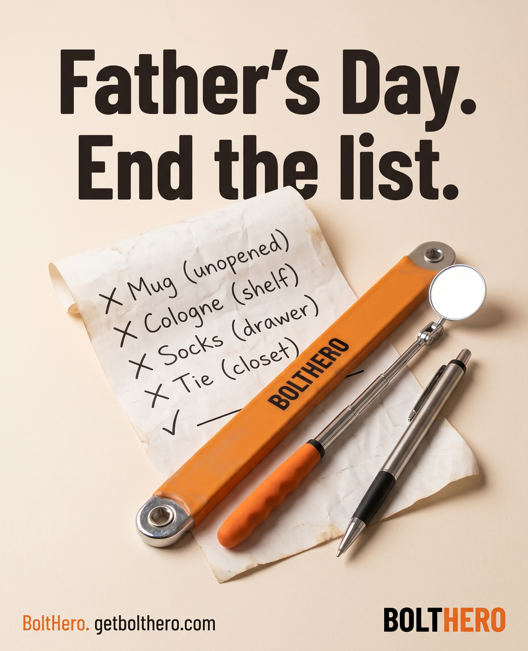 Bolthero Facebook ad: Discover the best father's day gift