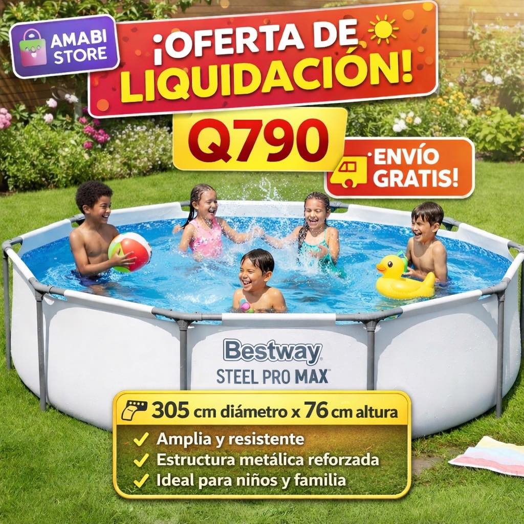 AMABI STORE GT Facebook ad: ¡Este verano disfrútalo en casa con tu familia!