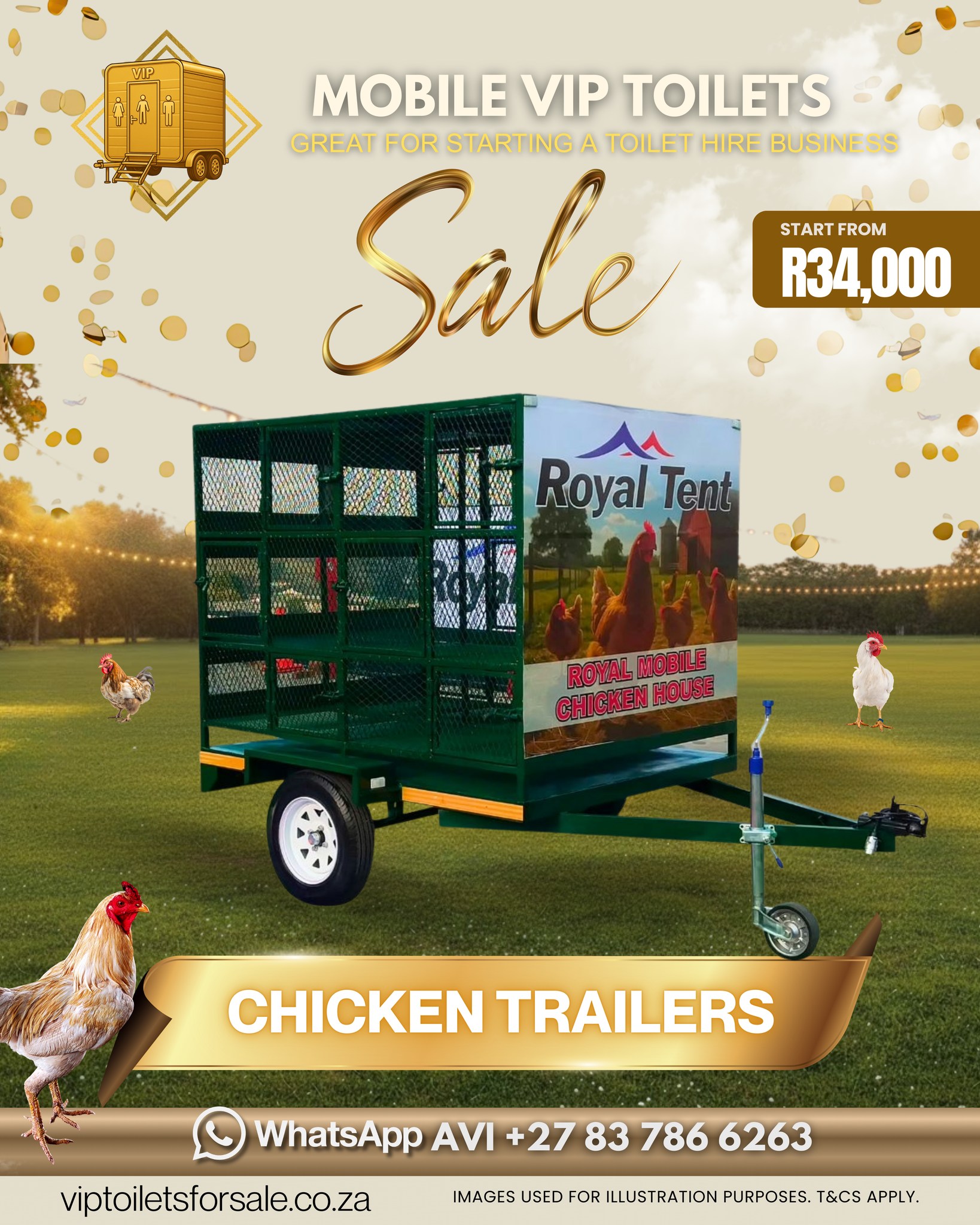 VIP Mobile Toilets Facebook ad