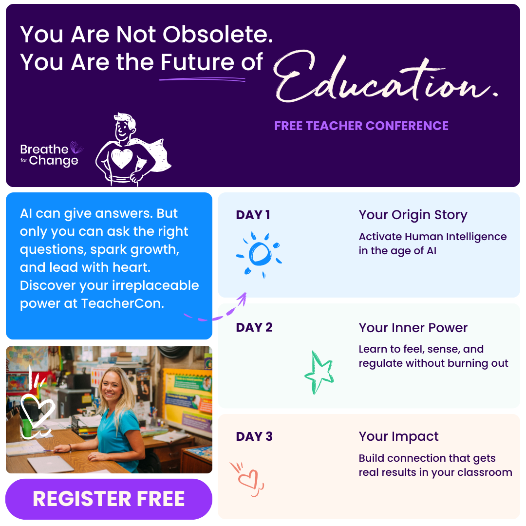 Breathe For Change Facebook ad: The Ultimate Educator Conference (100% Virtual)