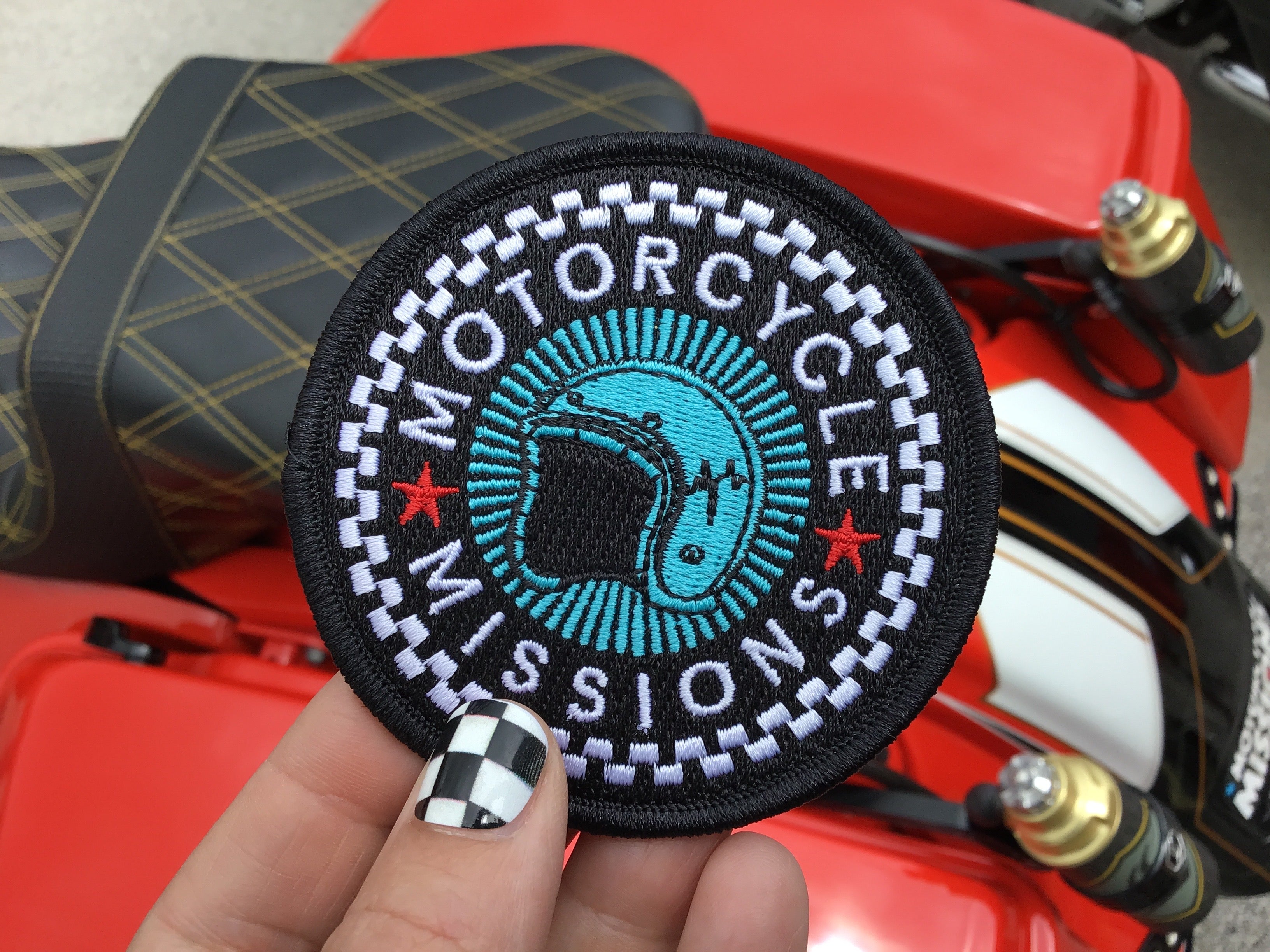 Motorcycle Missions Facebook ad: When you wear Motorcycle Missions merch, you're not…