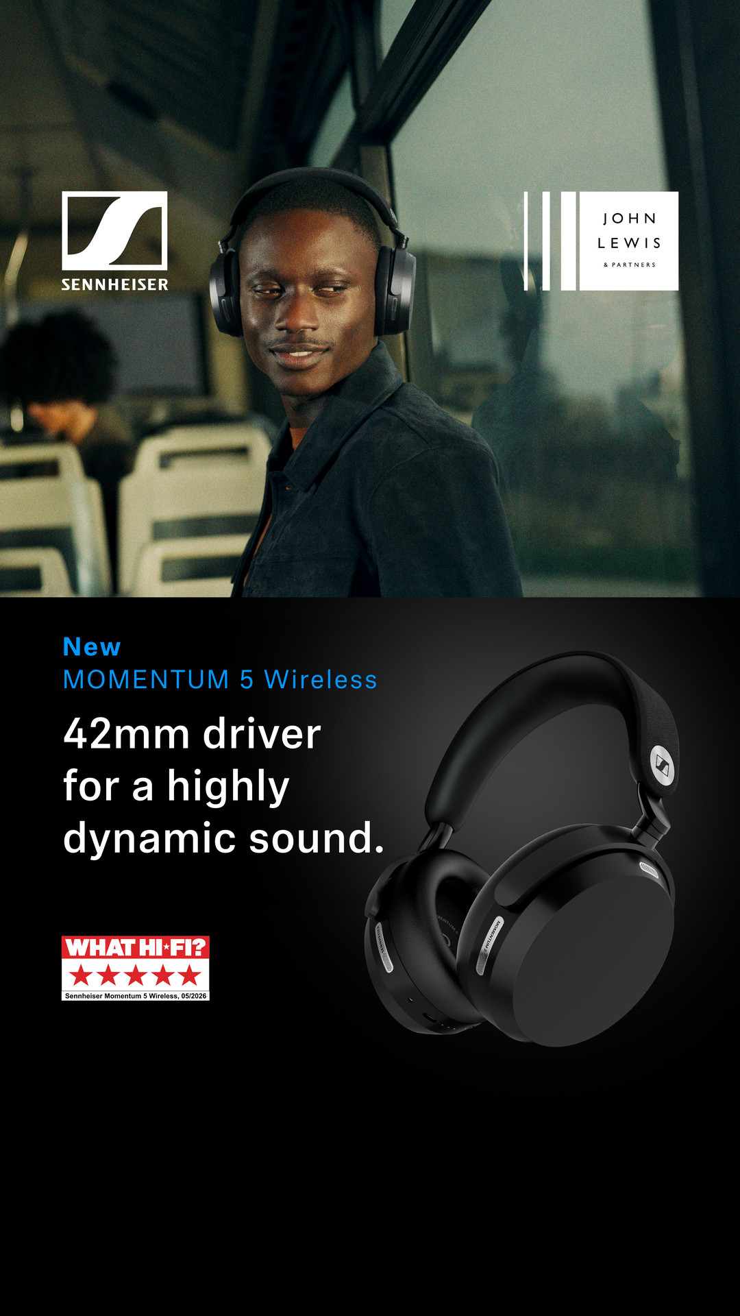 Sennheiser Facebook ad: Sennheiser MOMENTUM 5 Wireless. More info here