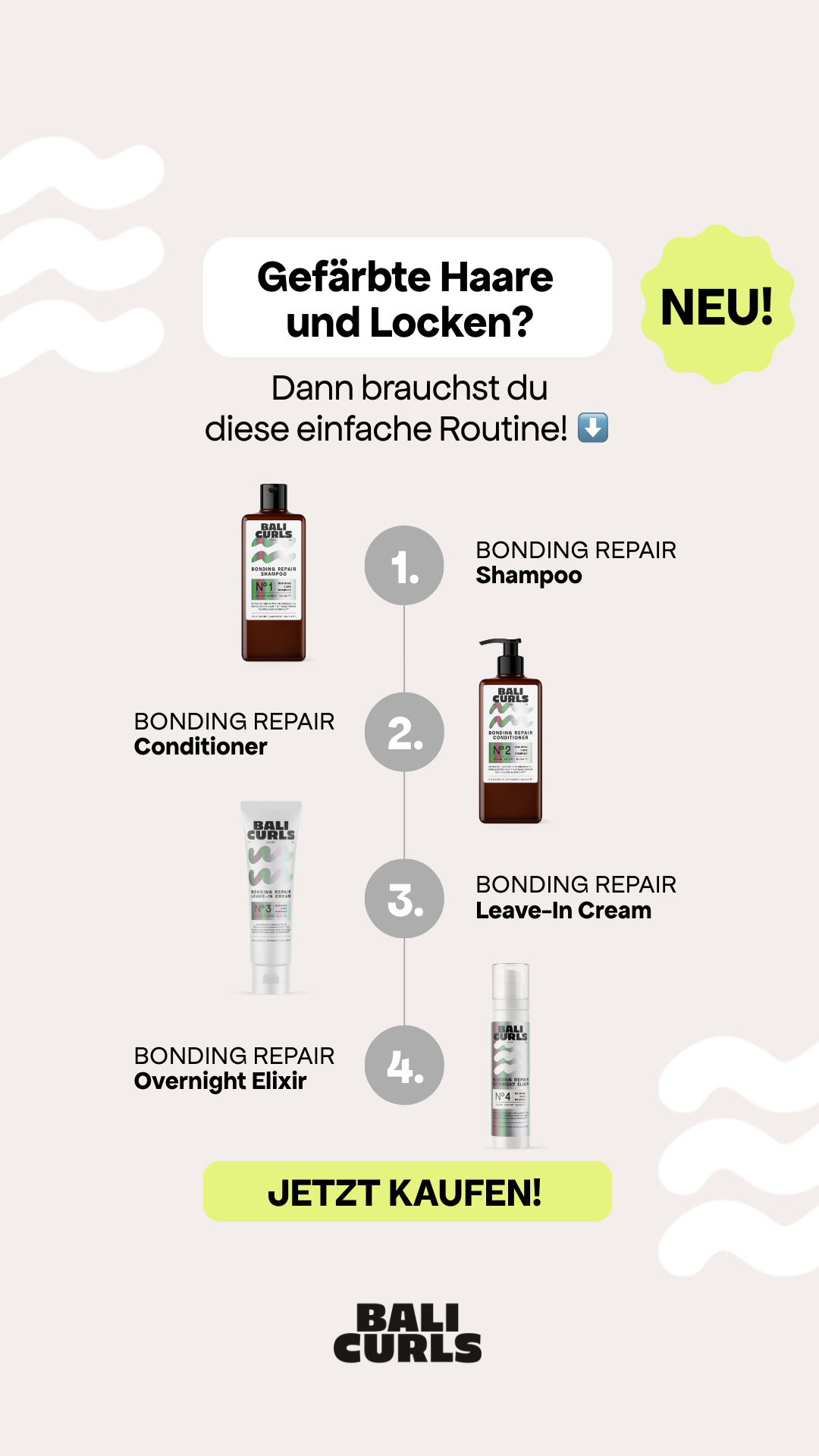Bali Curls Facebook ad: Optischer Effekt? Reicht uns nicht.