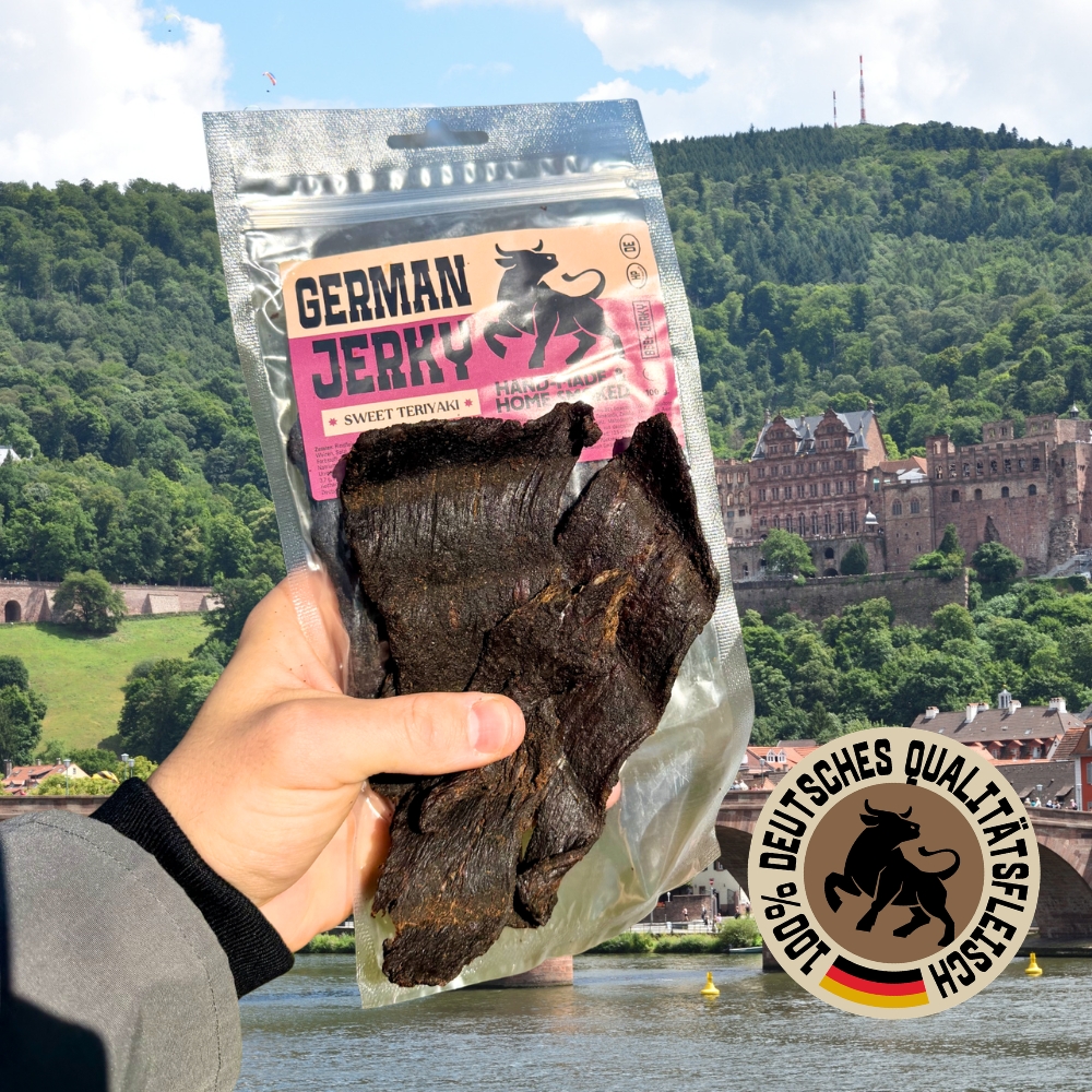 German Jerky Facebook ad: Handgemachtes Beef Jerky