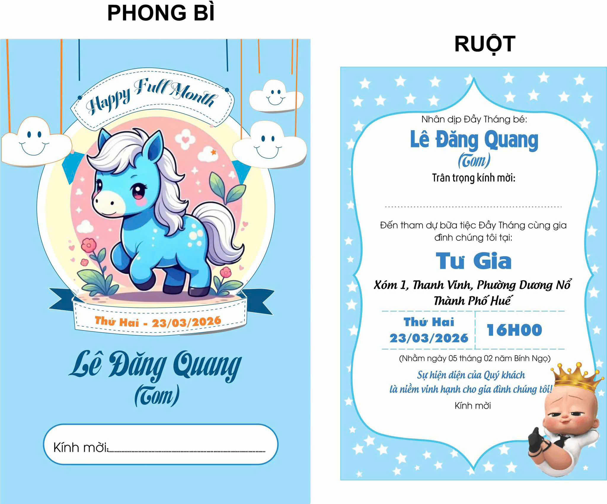 Thiệp cưới Thiên Lộc Facebook ad: Mẫu thiệp Đầy Tháng/Thôi Nôi/Sinh Nhật mới nhất…