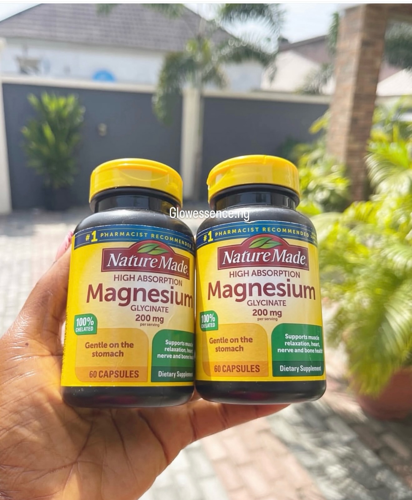 glowessence.ng Facebook ad: Nature Made Magnesium Glycinate 200 mg per Serving