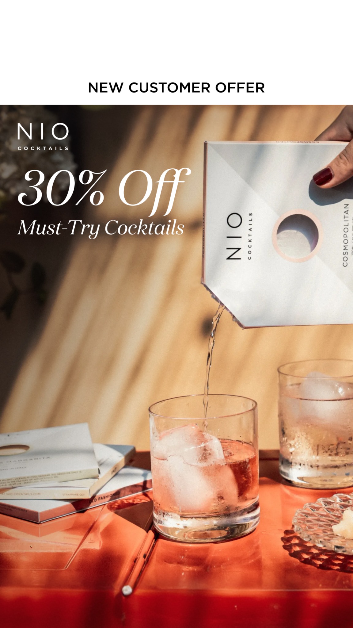 NIO Cocktails Facebook ad