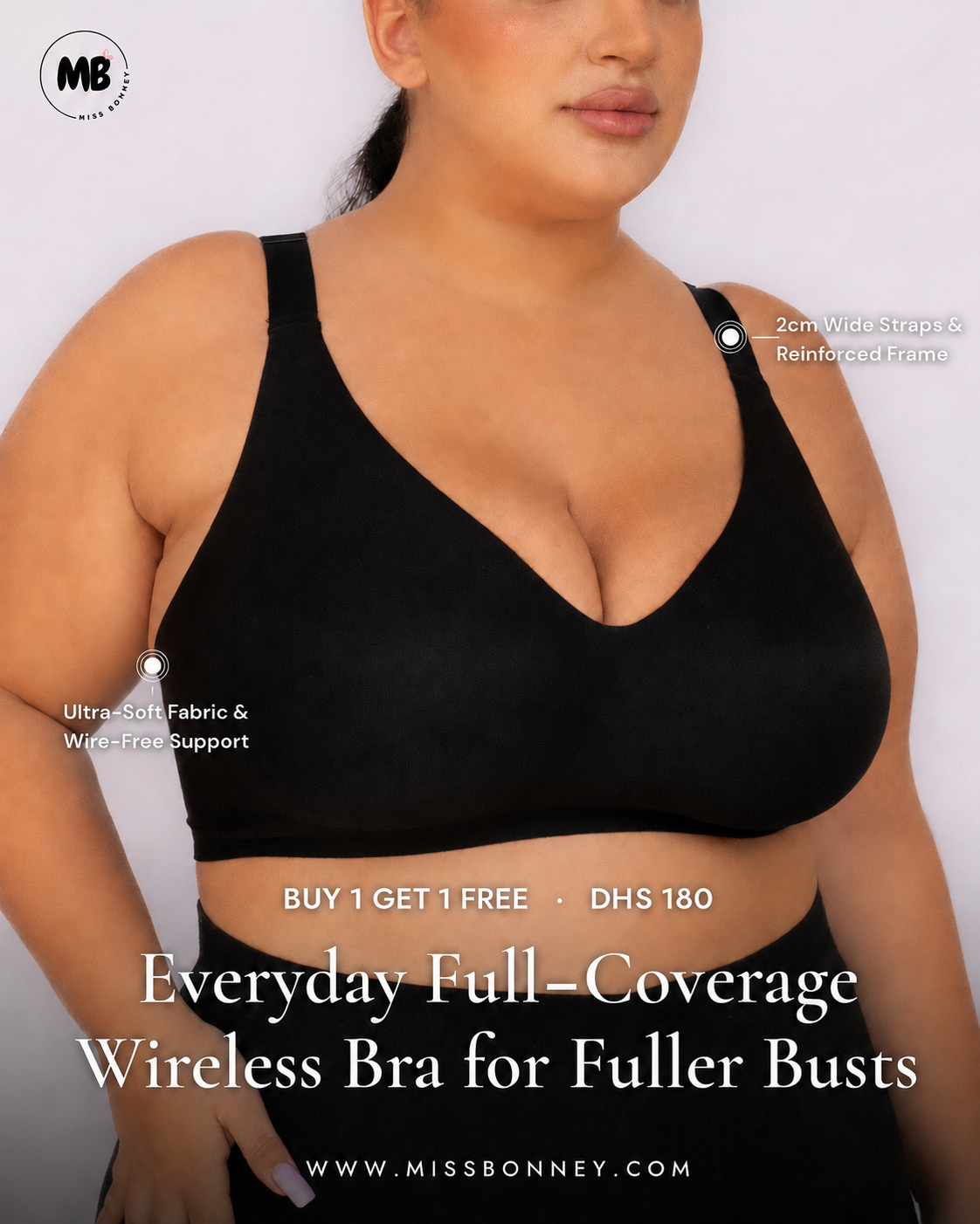 Miss Bonney UAE Facebook ad: Buy 1 get 1 free