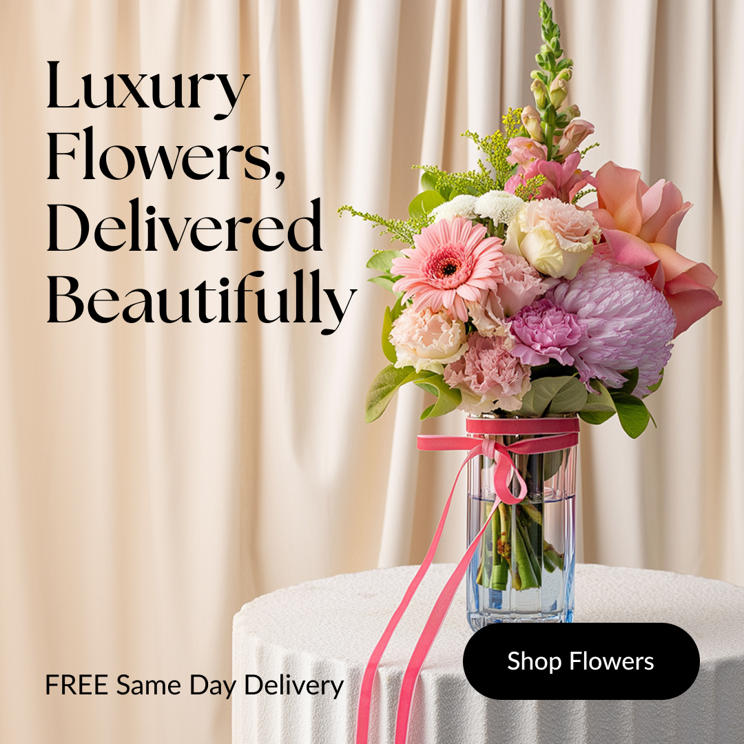 Floral State Facebook ad: Order Premium Flowers | Free Delivery Across Perth