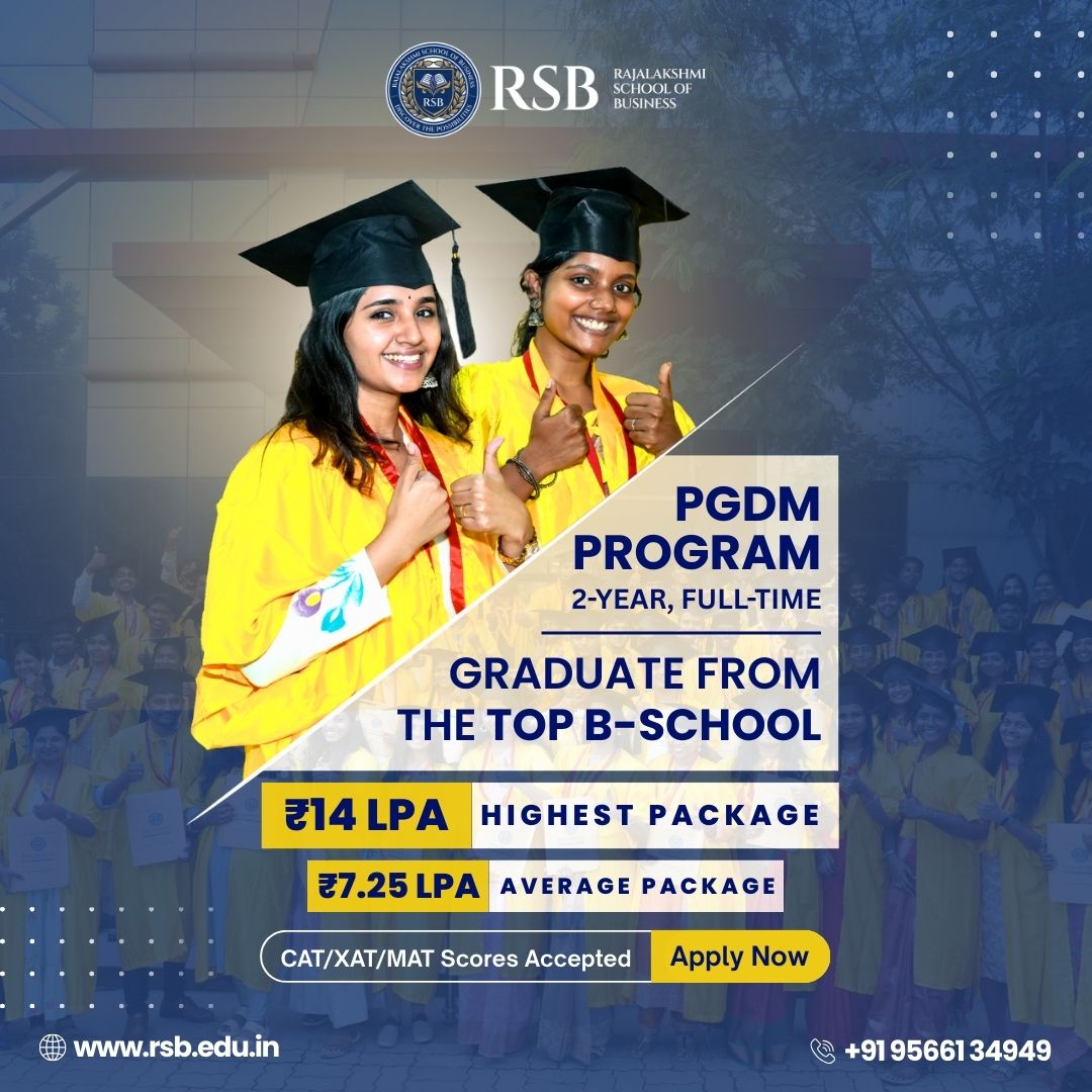 Rajalakshmi School of Business Facebook ad from Mar 4, 2026