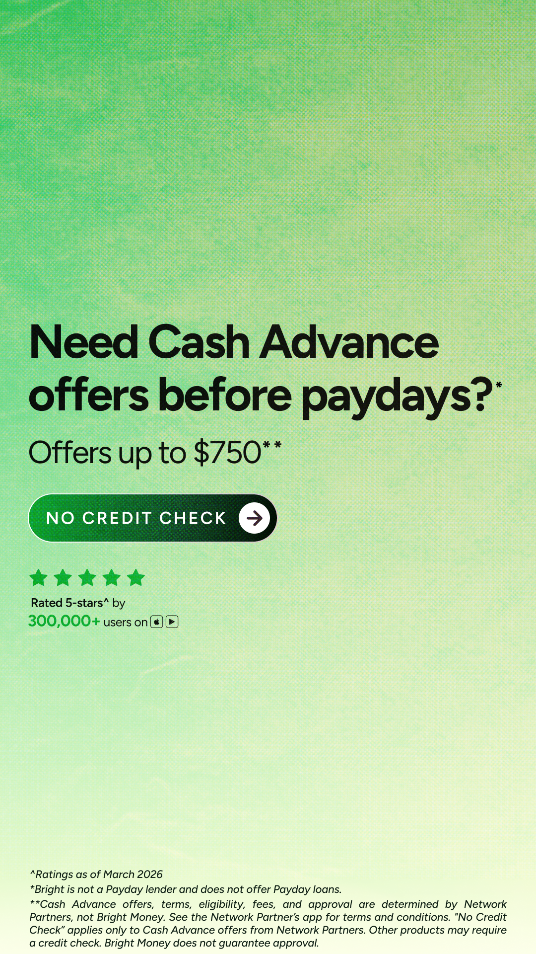 Bright Money Facebook ad
