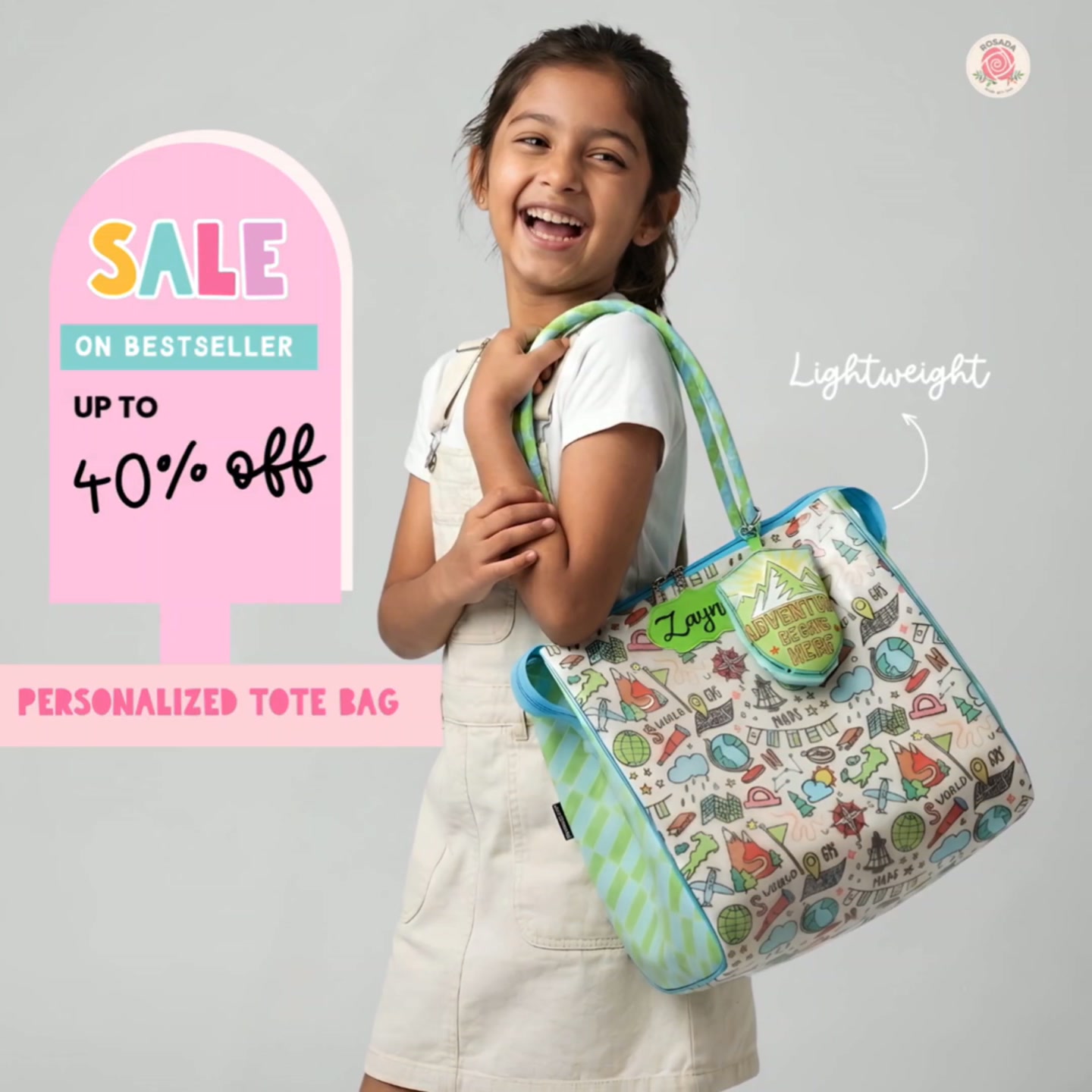 Rosada Facebook ad: Everyday Adventures, Packed in Style