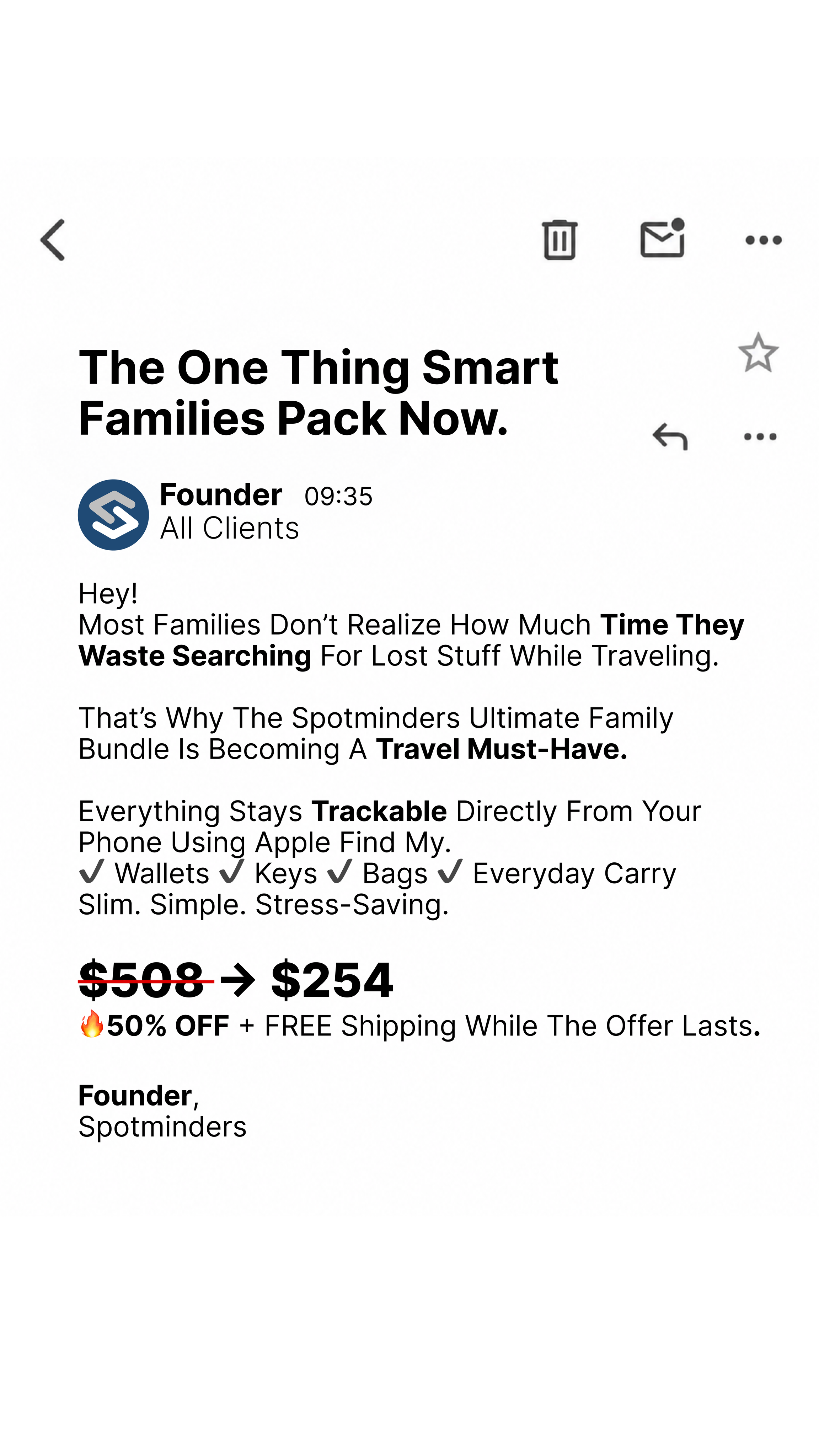 Spotminders Facebook ad