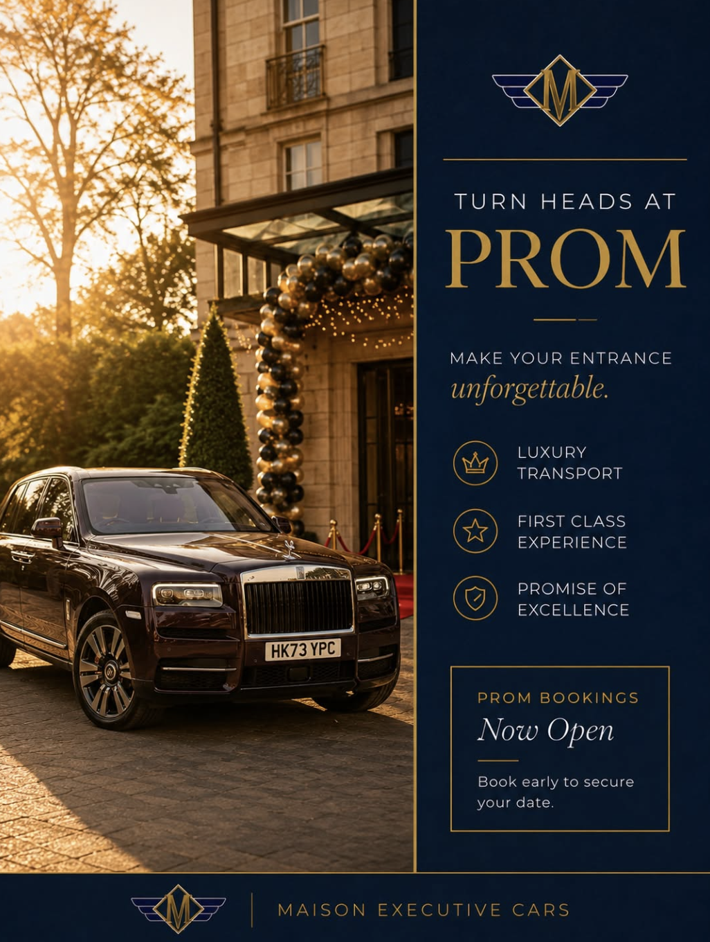 Maison Executive Cars Facebook ad