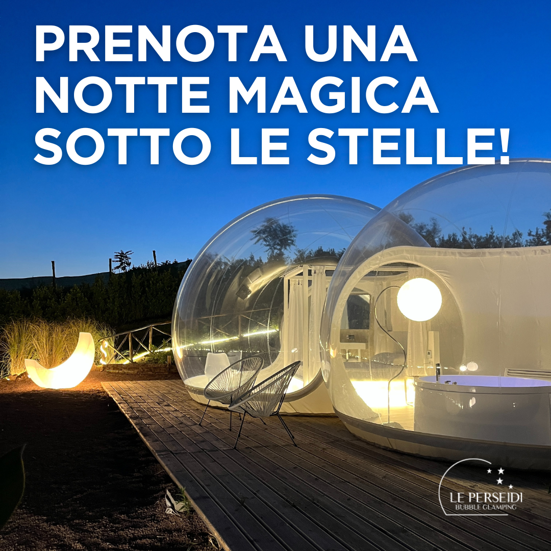 Le Perseidi Bubble Glamping ad creative