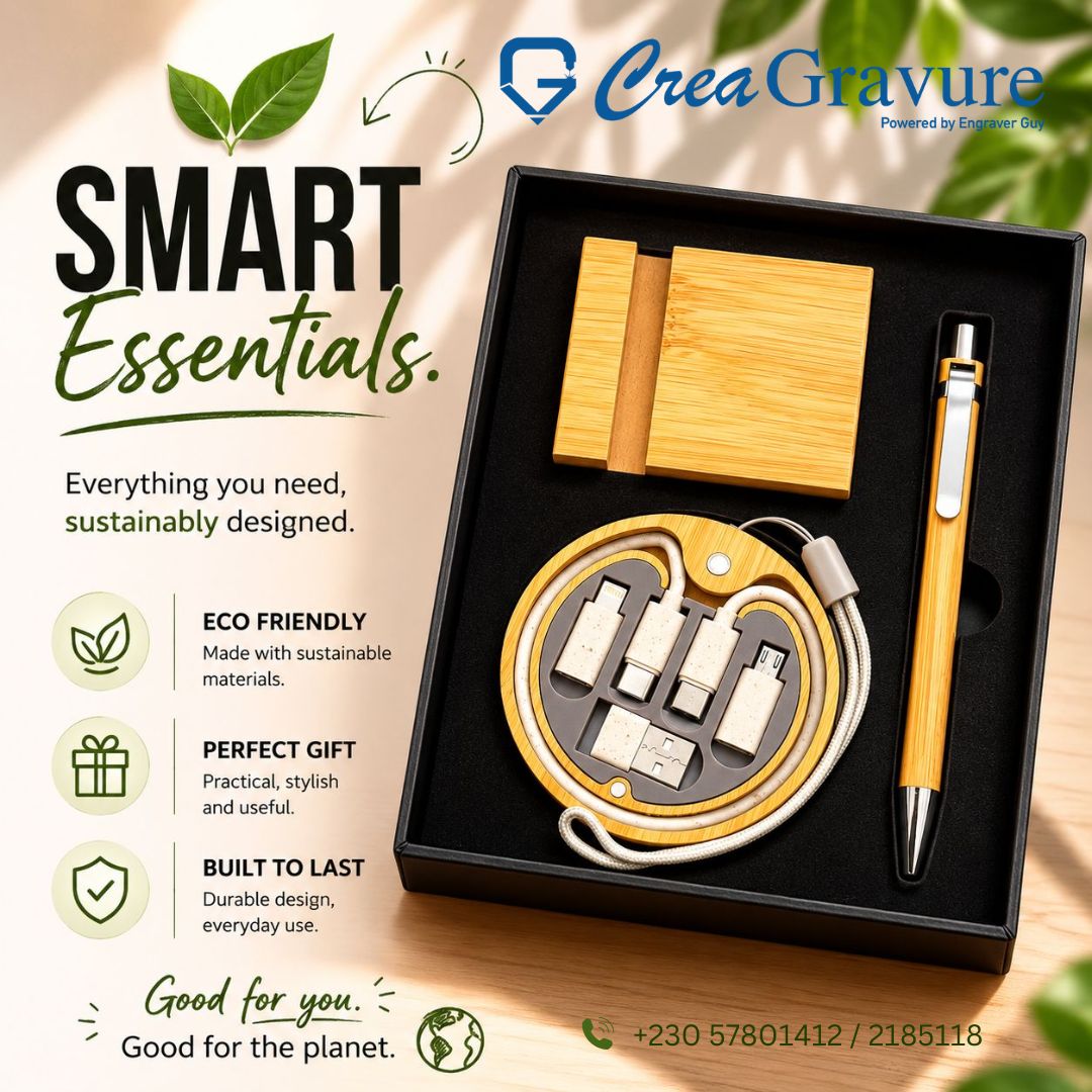 Engraver Guy Facebook ad: SMART ESSENTIALS