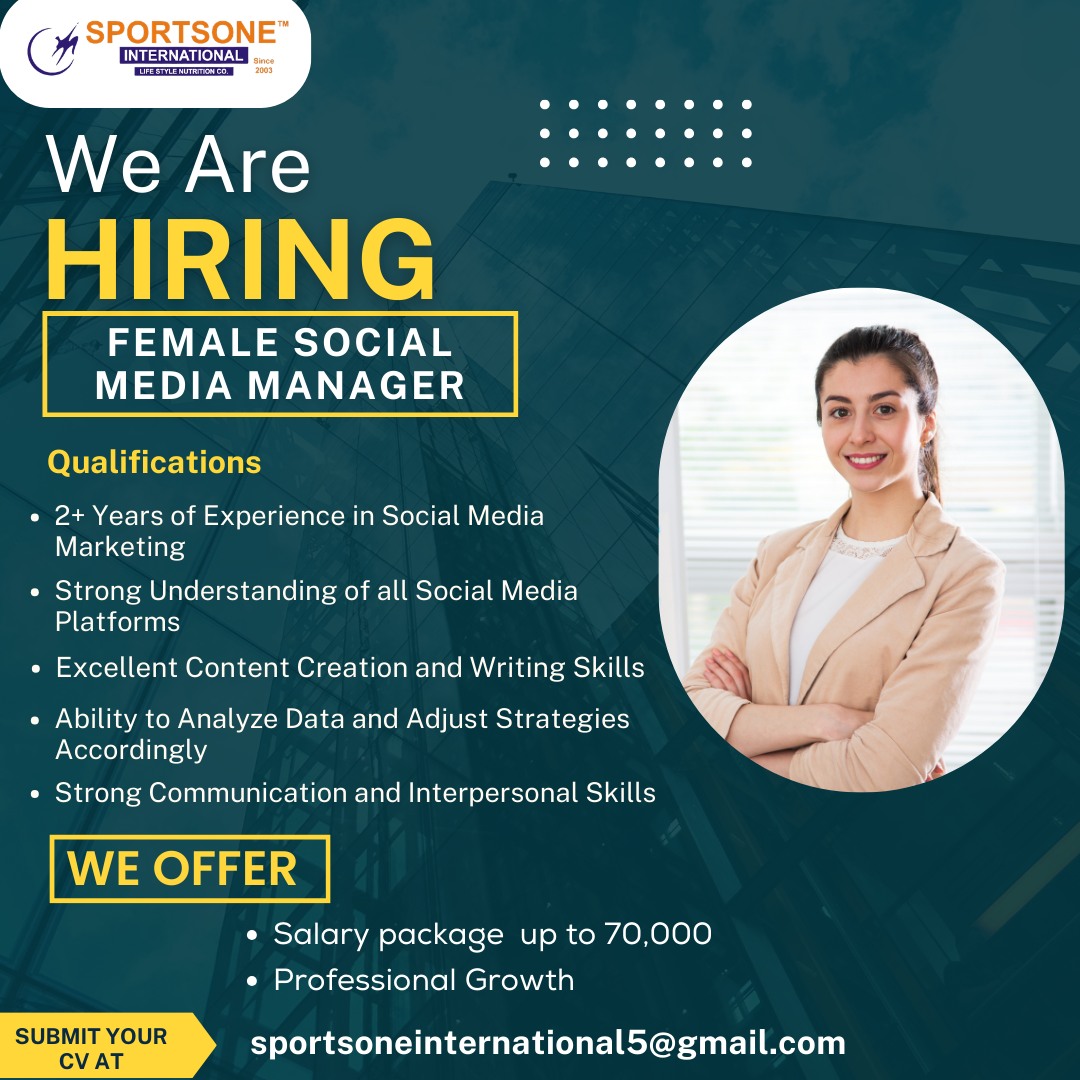 Sports One International Facebook ad: We’re Hiring!