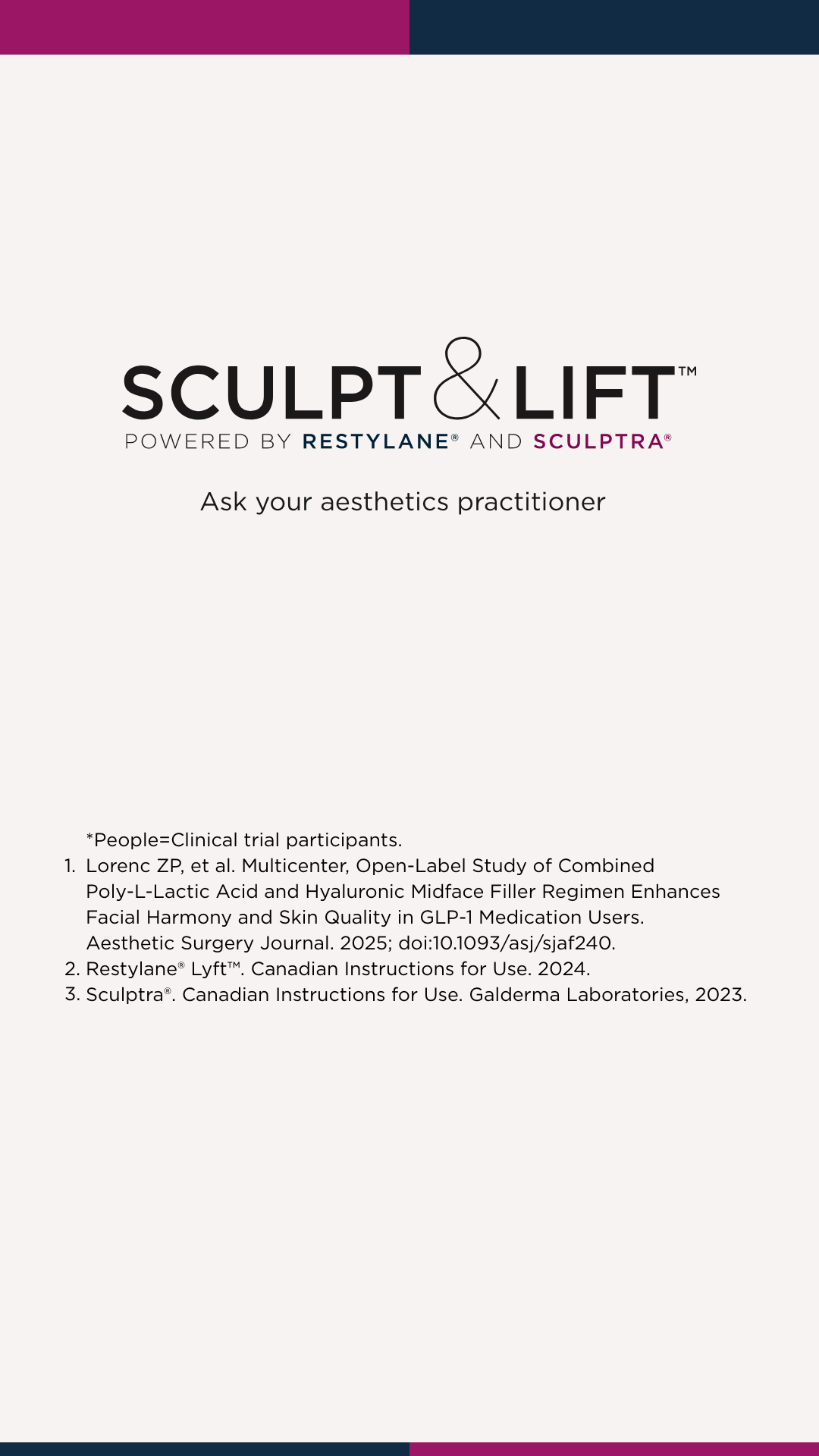 Aesthetics by Galderma Canada Facebook ad from Apr 14, 2026