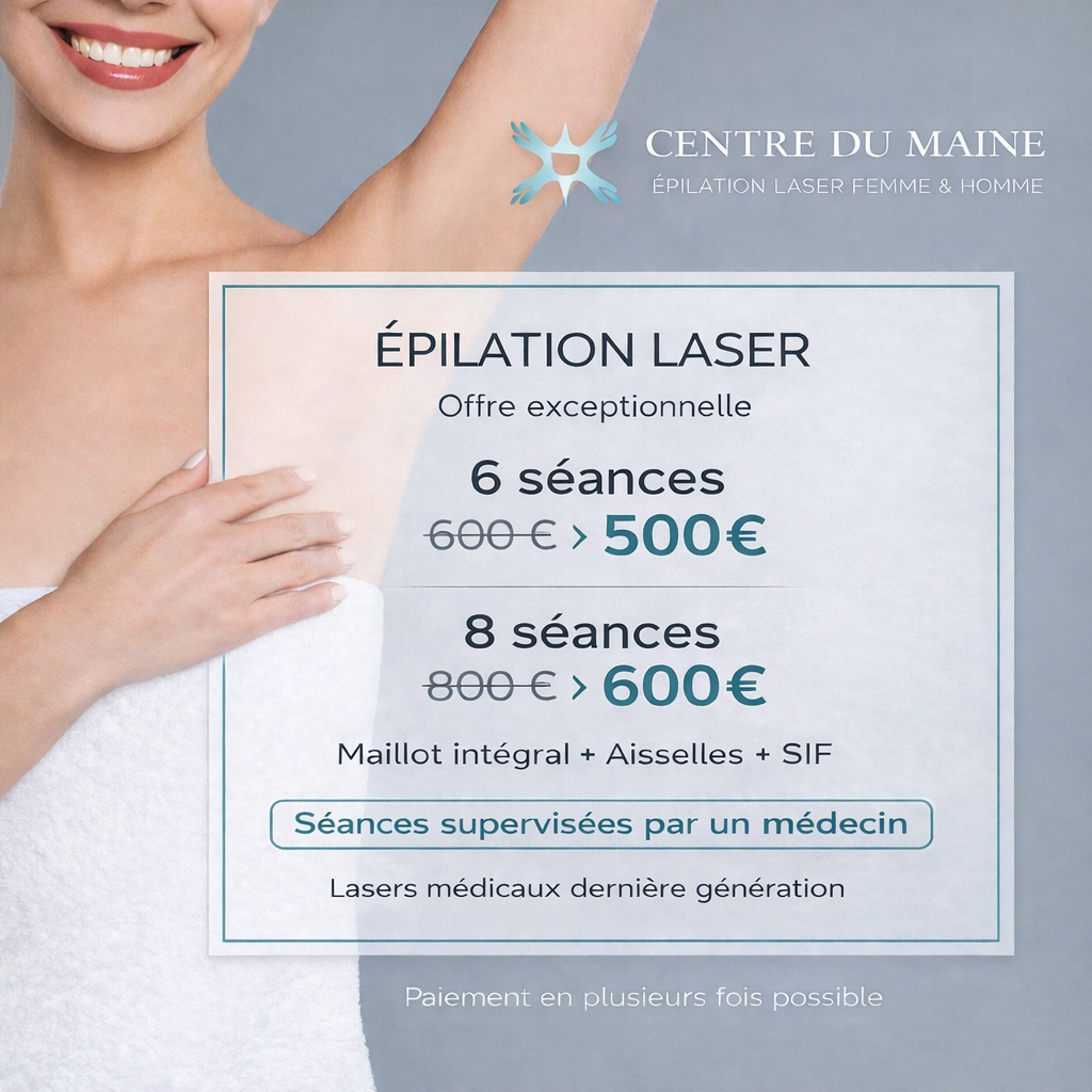 Centre du Maine Facebook ad: 1ère consultation Offerte