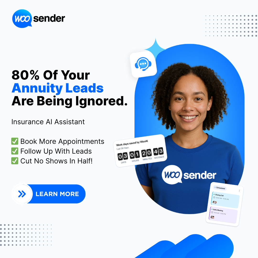 WooSender AI Facebook ad