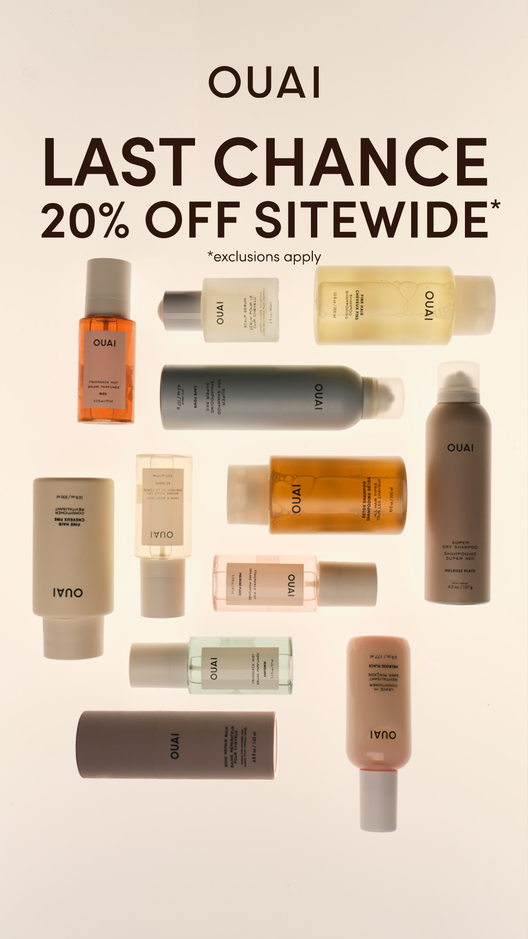 OUAI Facebook ad