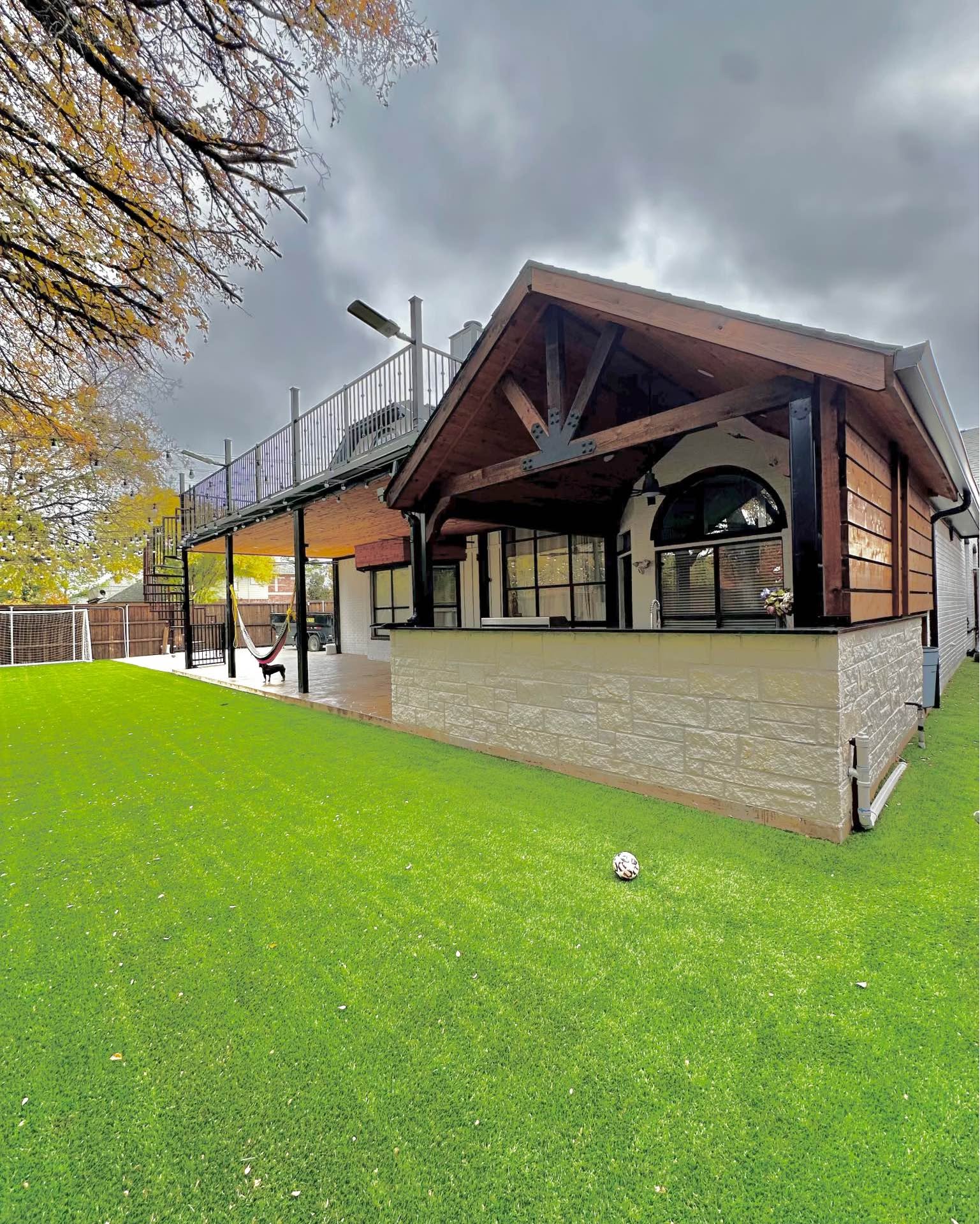 Hector E. Navarro Facebook ad: Architectural Cedar Gable Patio Covers, HOA & Permits…