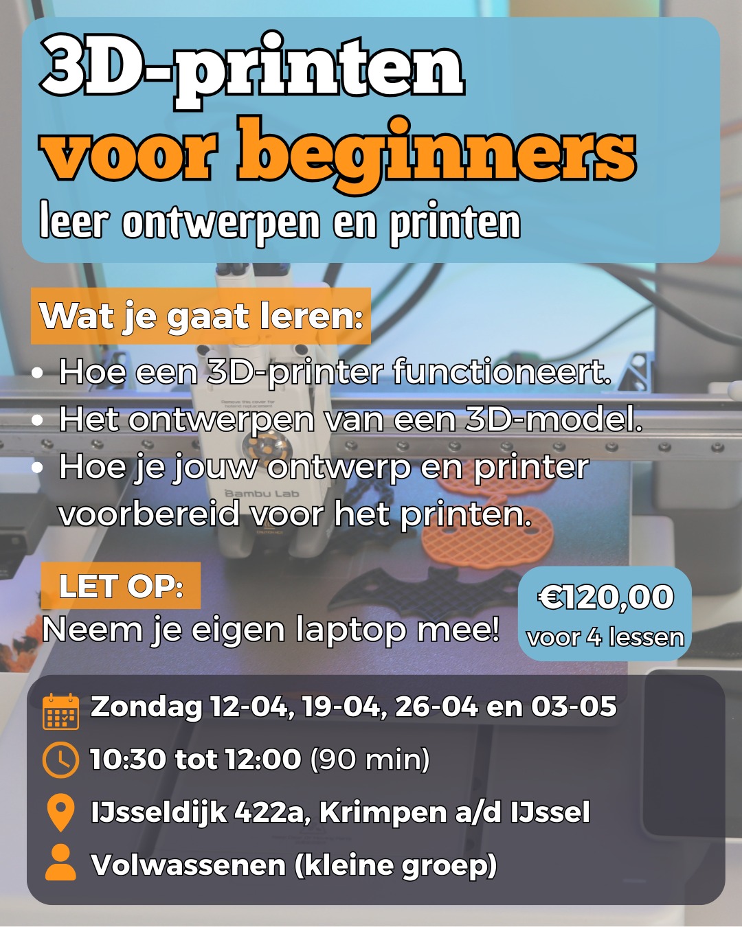 Layerbylayer3dprinting Facebook ad: Layer by Layer 3D Printing | Workshops, Cursussen en…