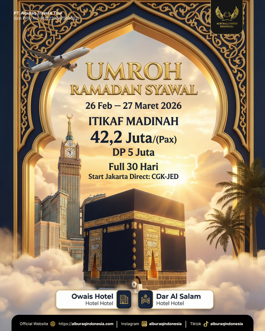 Alburaq Indonesia Facebook ad: Umroh 30 Hari Ramadhan!