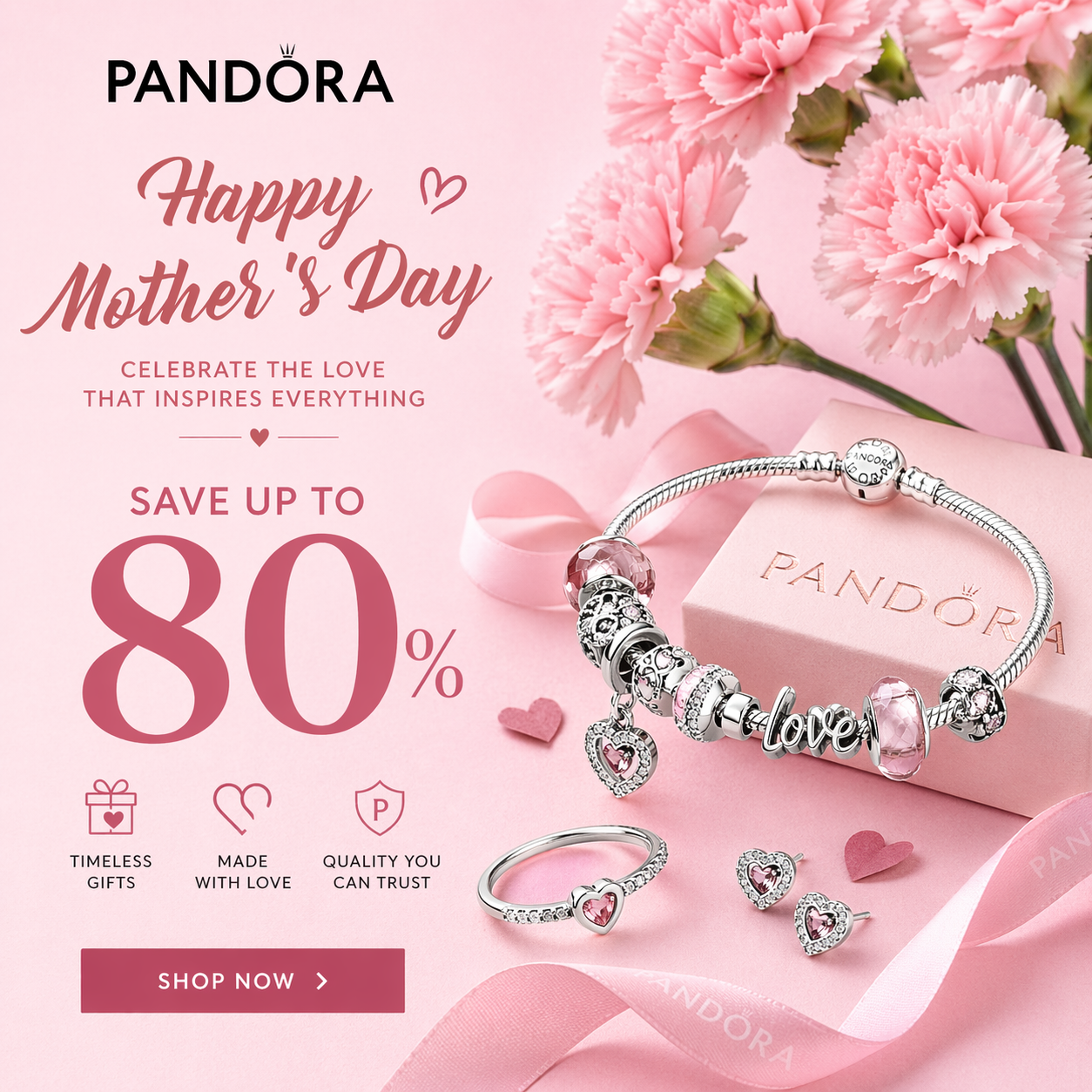 Pandσra Online Store Facebook ad from Apr 10, 2026