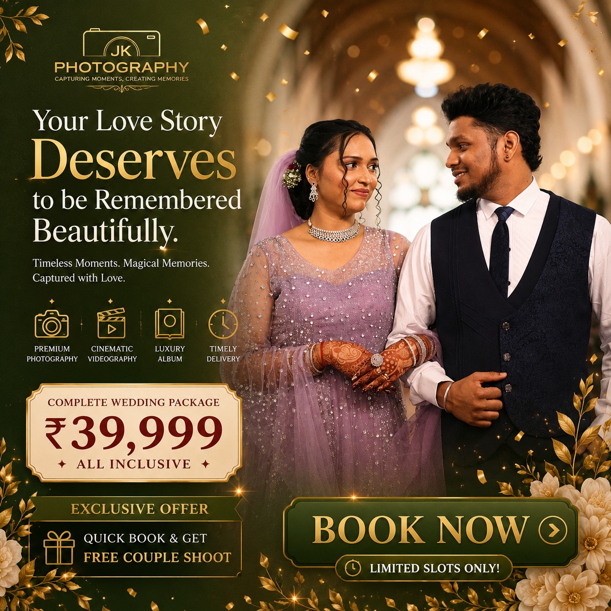 JK Photography Facebook ad: Get Package Details Instantly