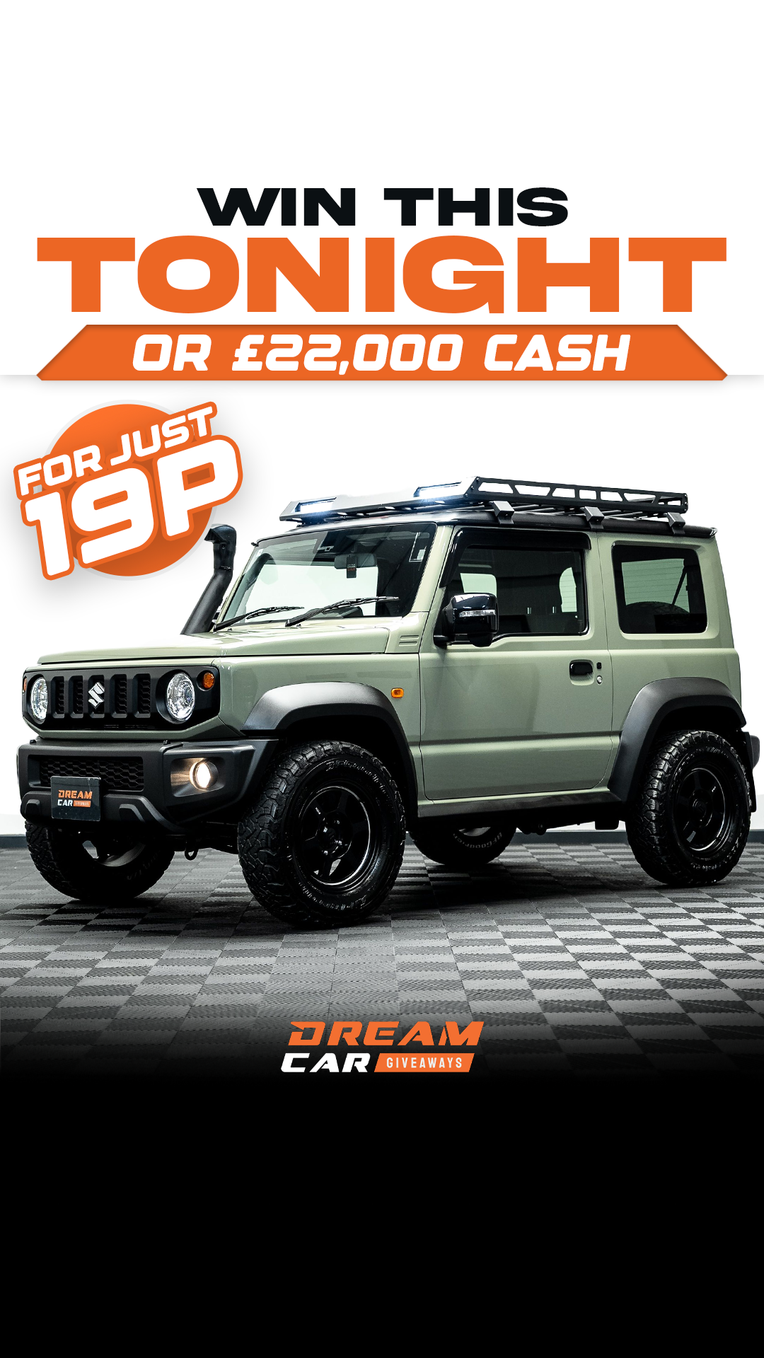 Dream Car Giveaways Facebook ad