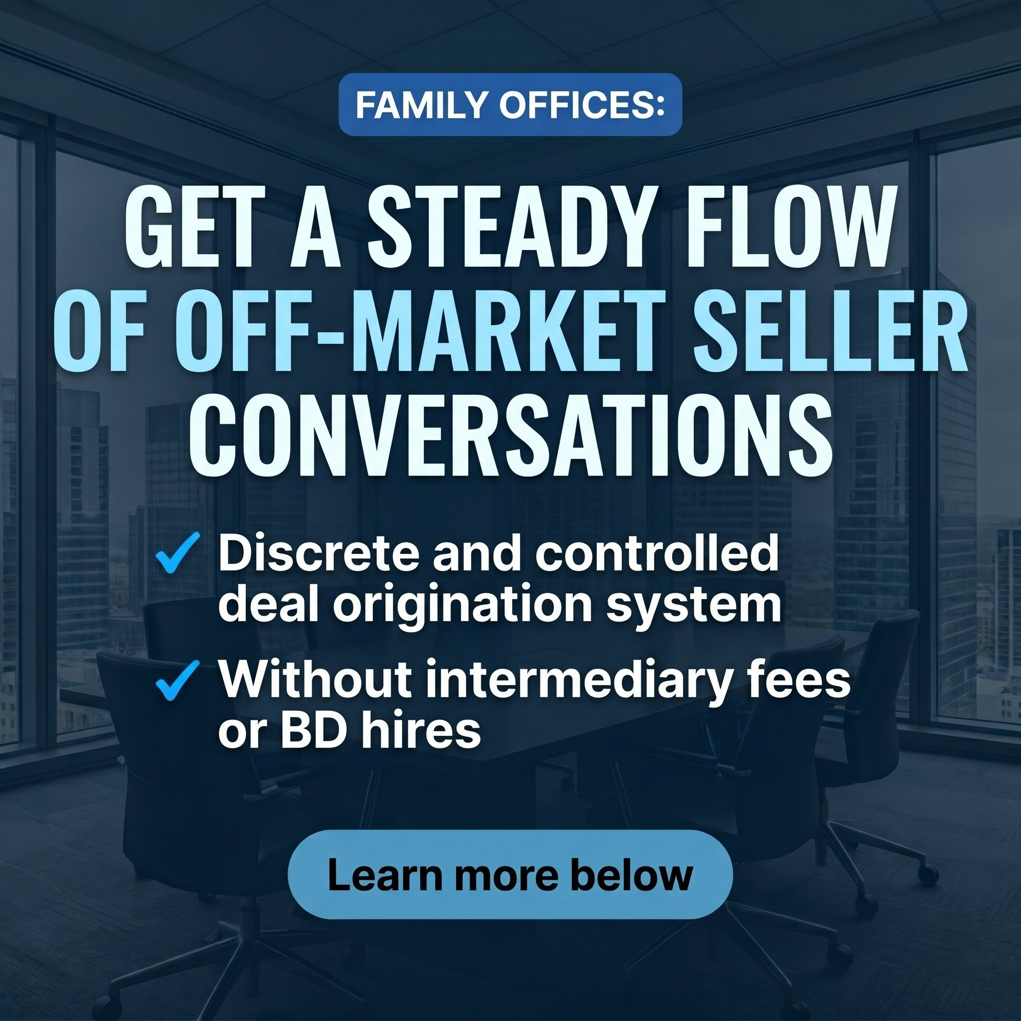 Beanstalk Consulting Facebook ad: Get a Steady Flow of Off-Market Seller Conversations