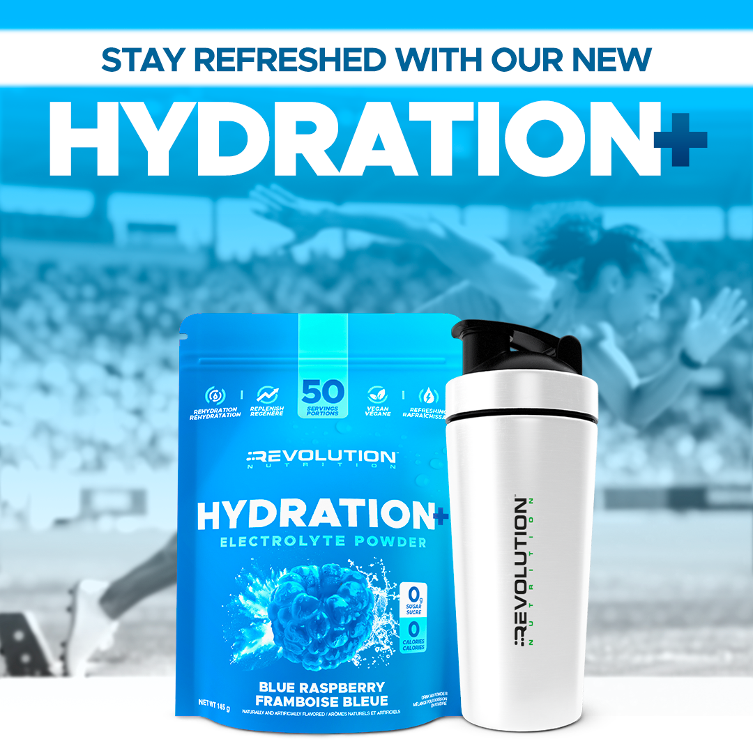 Revolution Nutrition Facebook ad: Meet Hydration+ Electrolyte, the zero-sugar formula that…