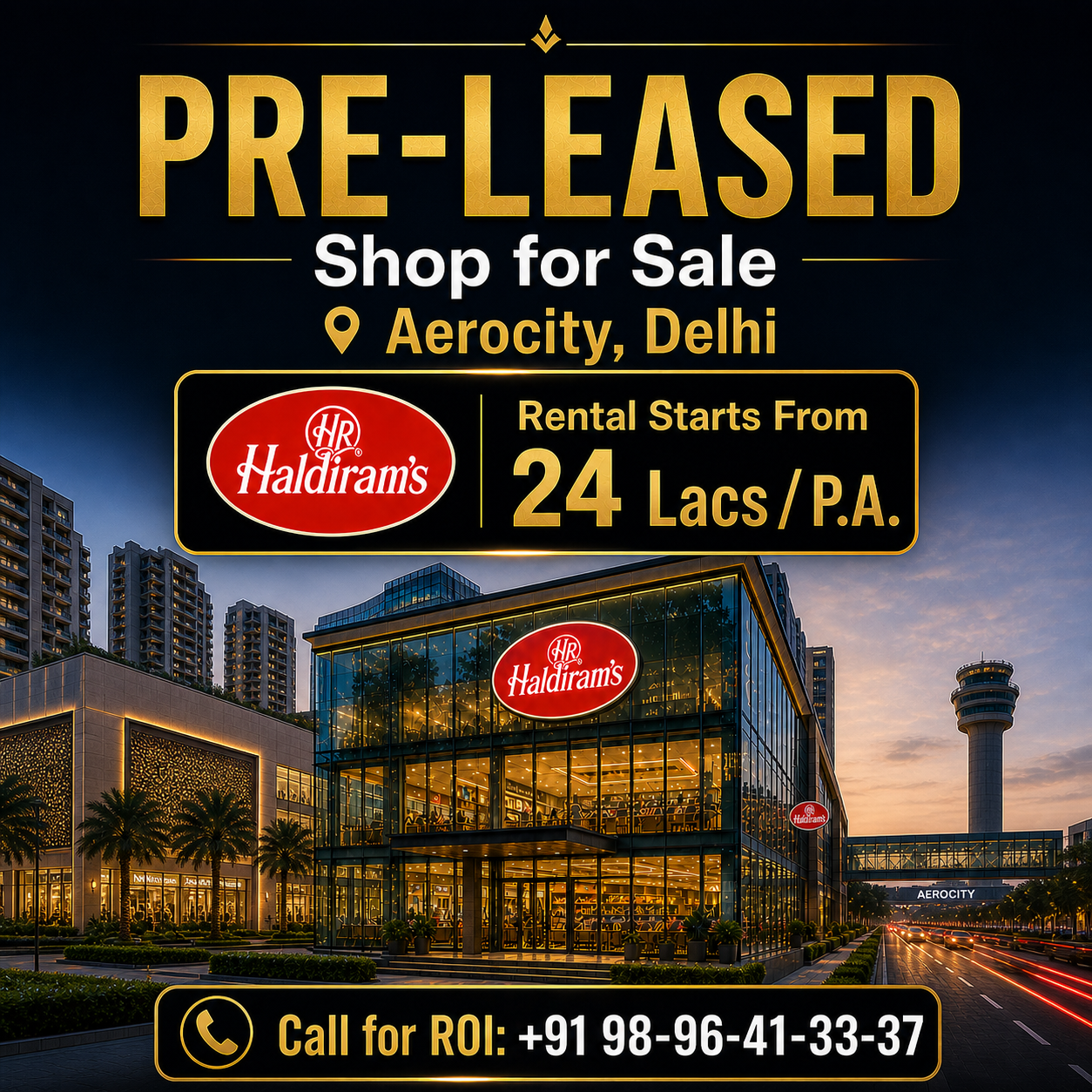 Pre Leased Shop In Gurgaon Facebook ad: Invest Where Returns Are Visible