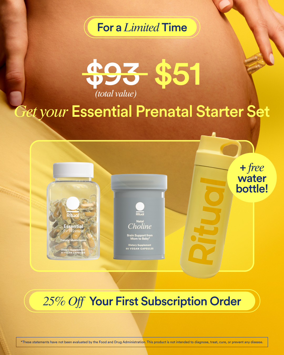 Ritual Facebook ad: 25% off plus a FREE gift