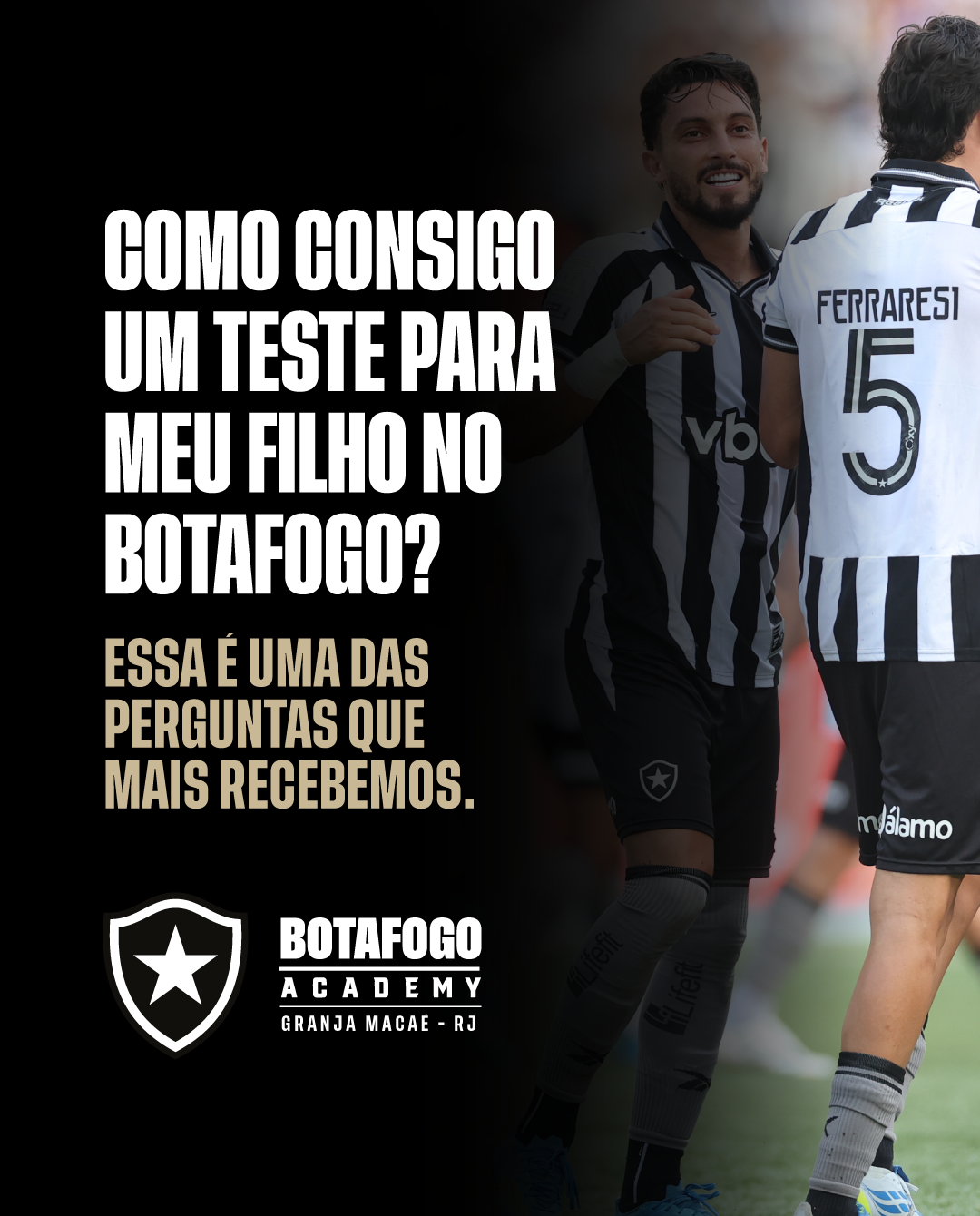 Botafogo Academy - Granja Macaé - RJ Facebook ad: Seu filho sonha em jogar em um grande…