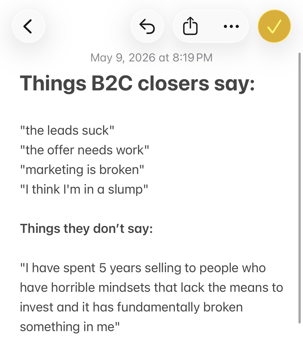 Nick Chopourian Facebook ad