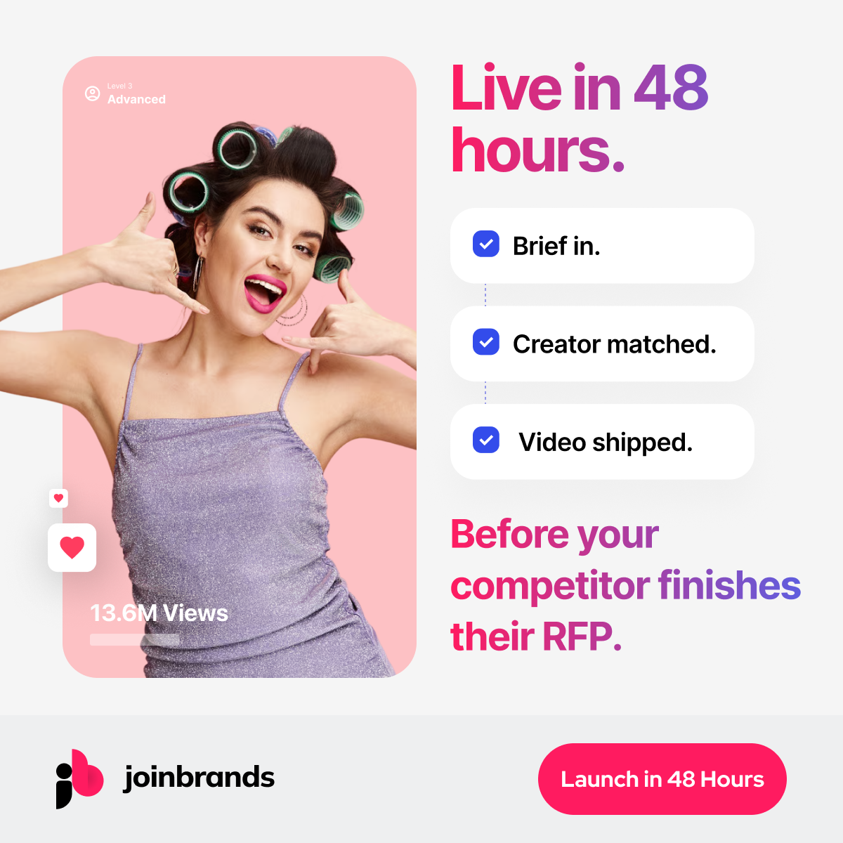 JoinBrands Facebook ad